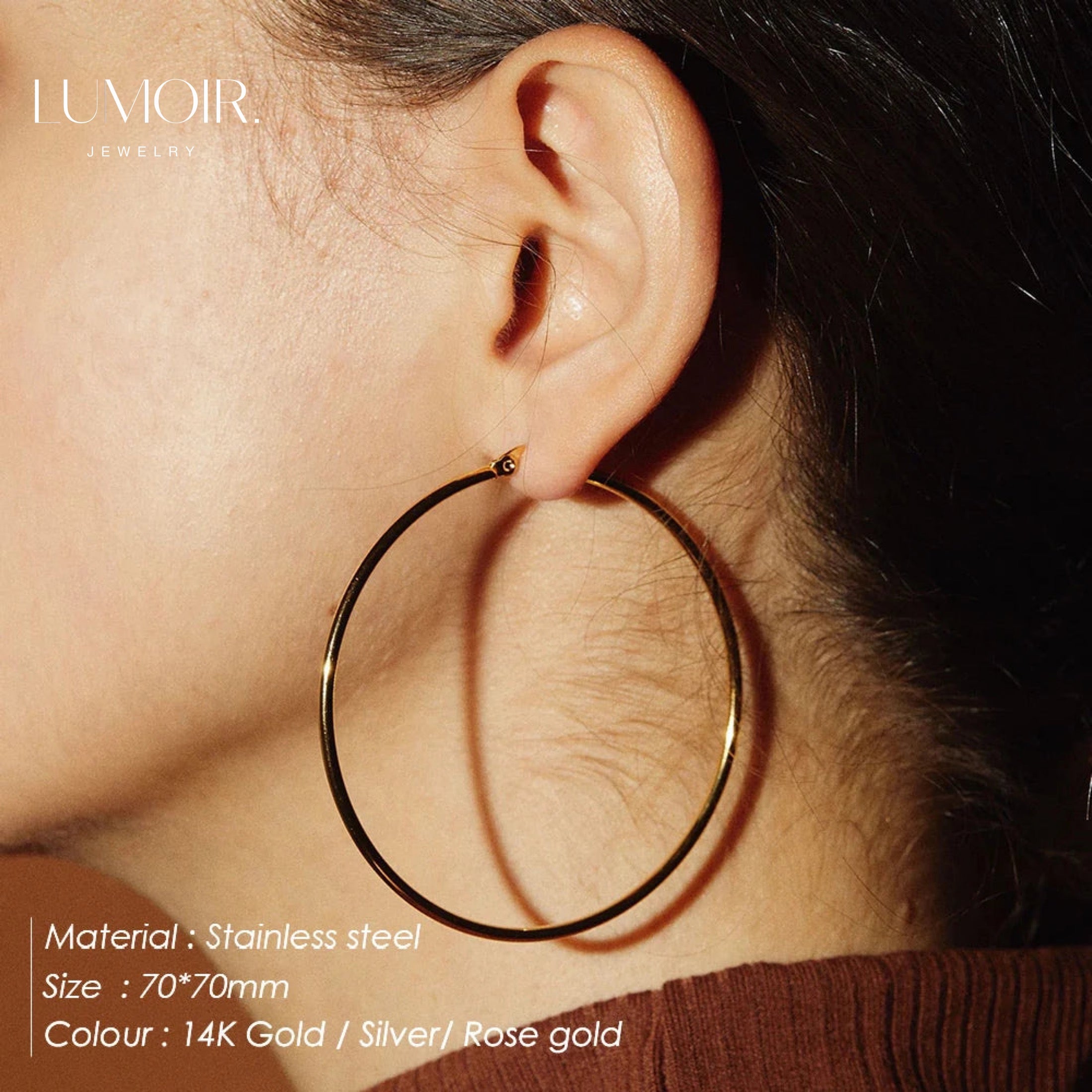 Stainless steel earrings Nina