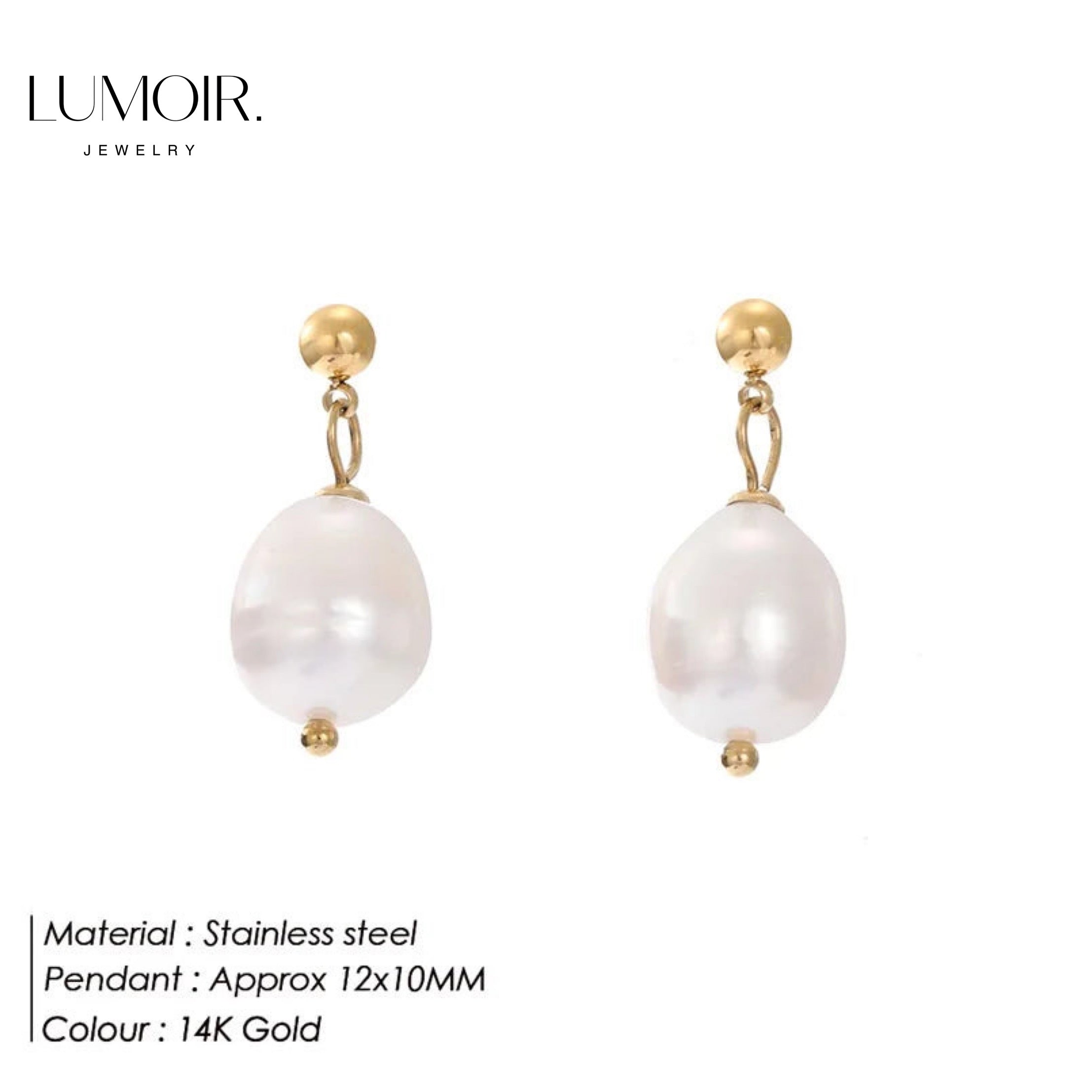 Pearl earrings Oleni
