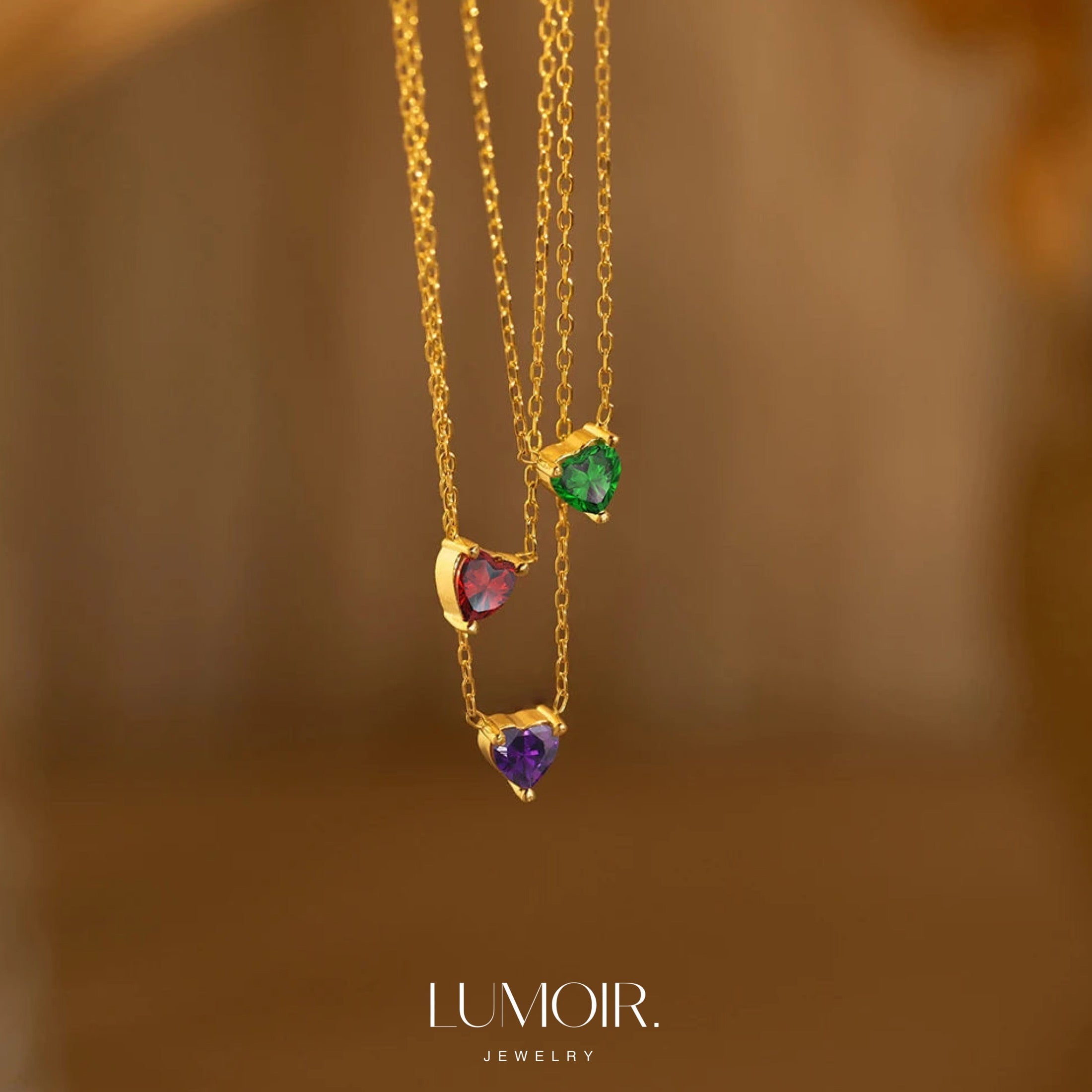 Selena birthstone necklace
