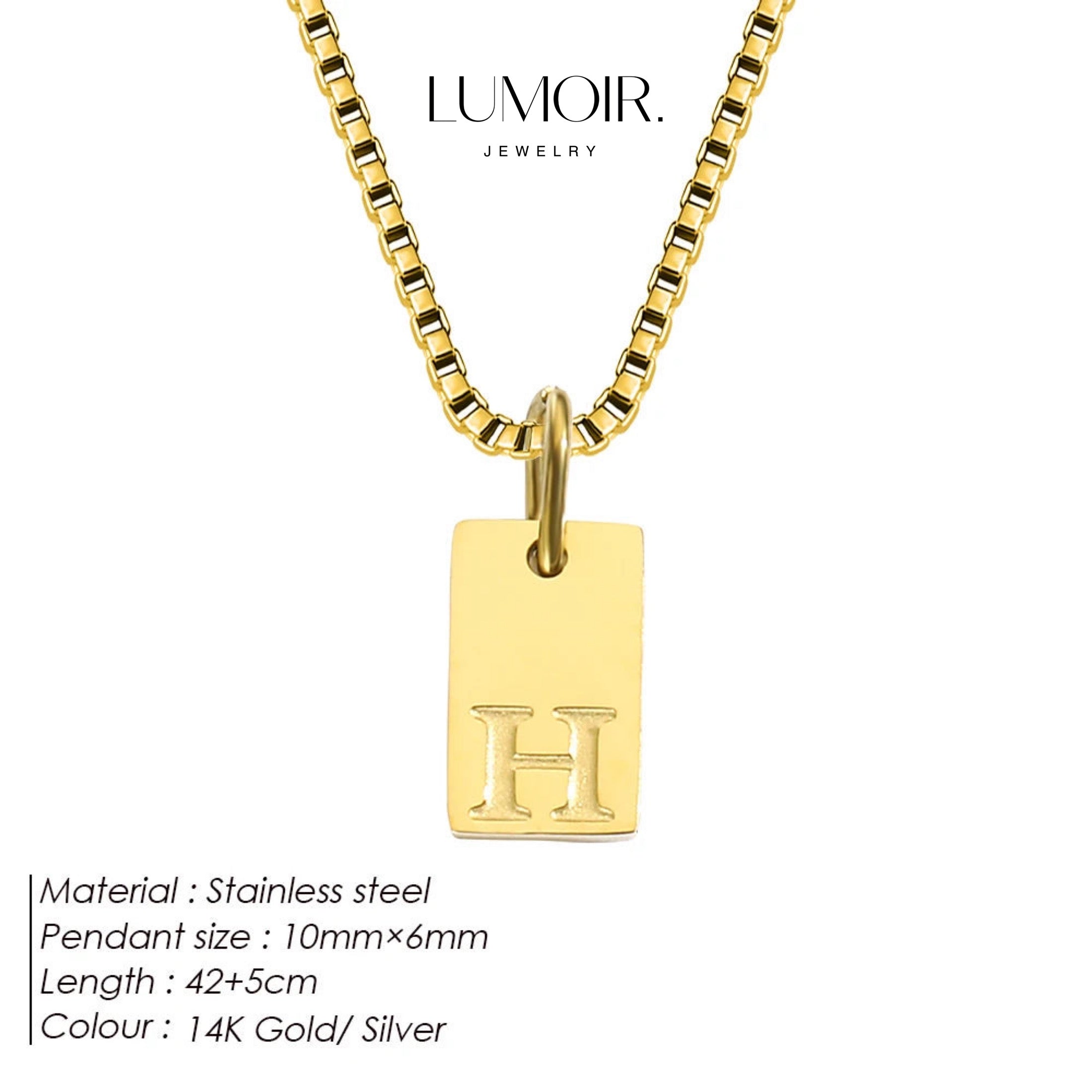 Personalized stainless steel necklace Luana