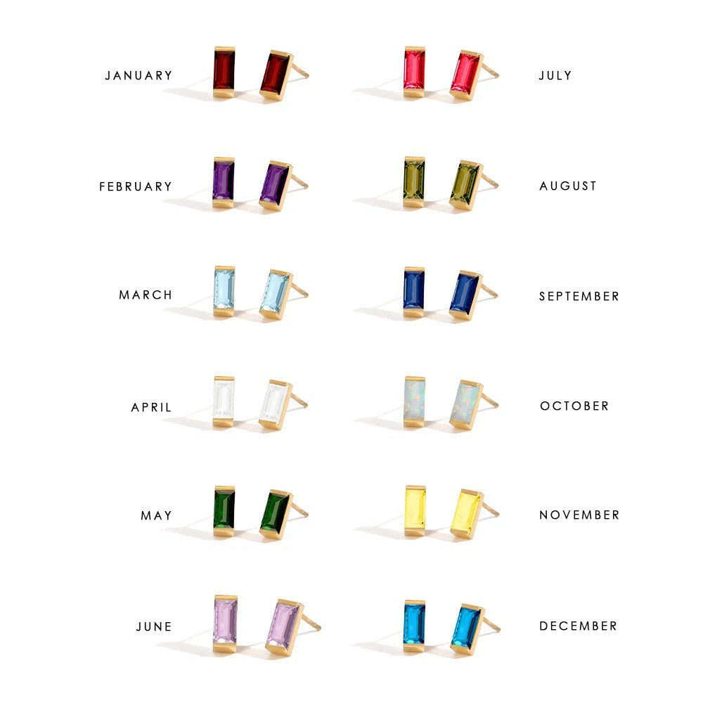 Birthstone earrings Lina