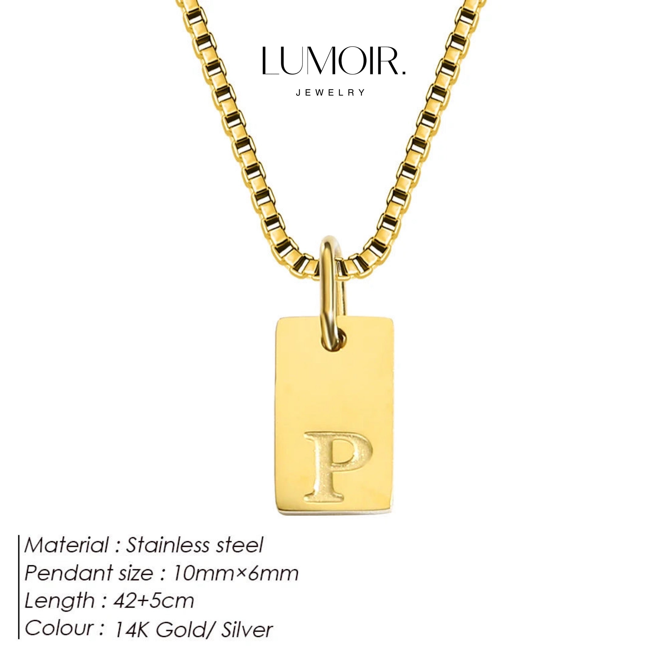 Personalized stainless steel necklace Luana