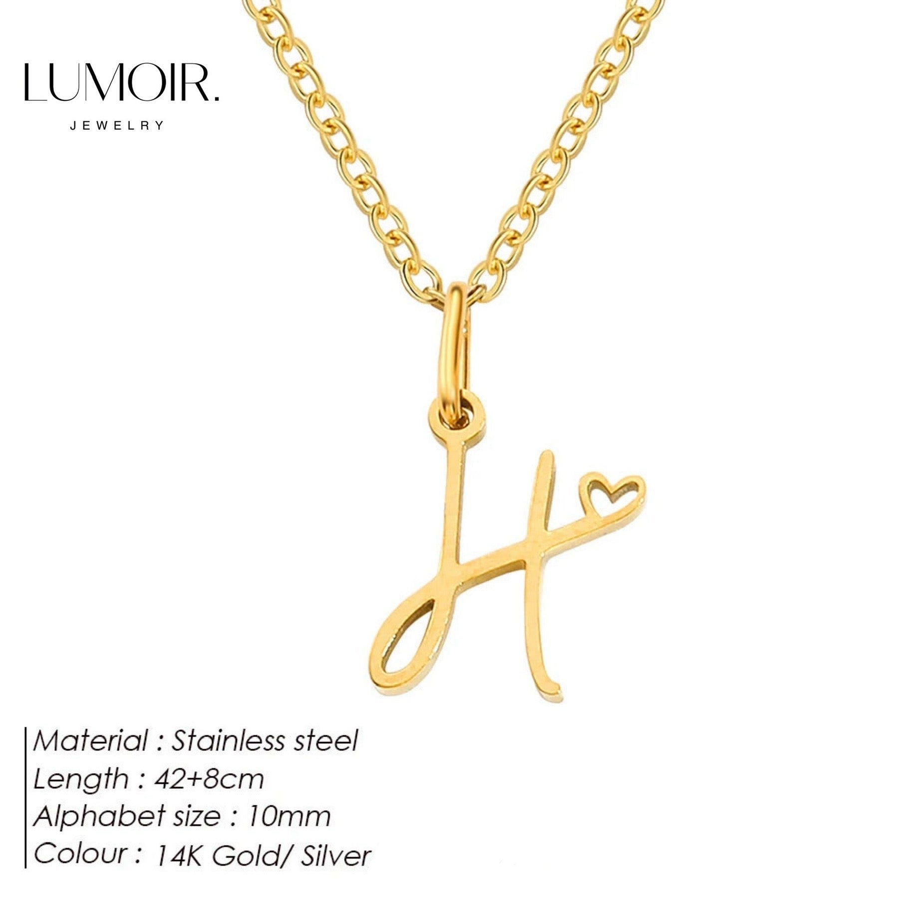 Personalized stainless steel necklace Venice