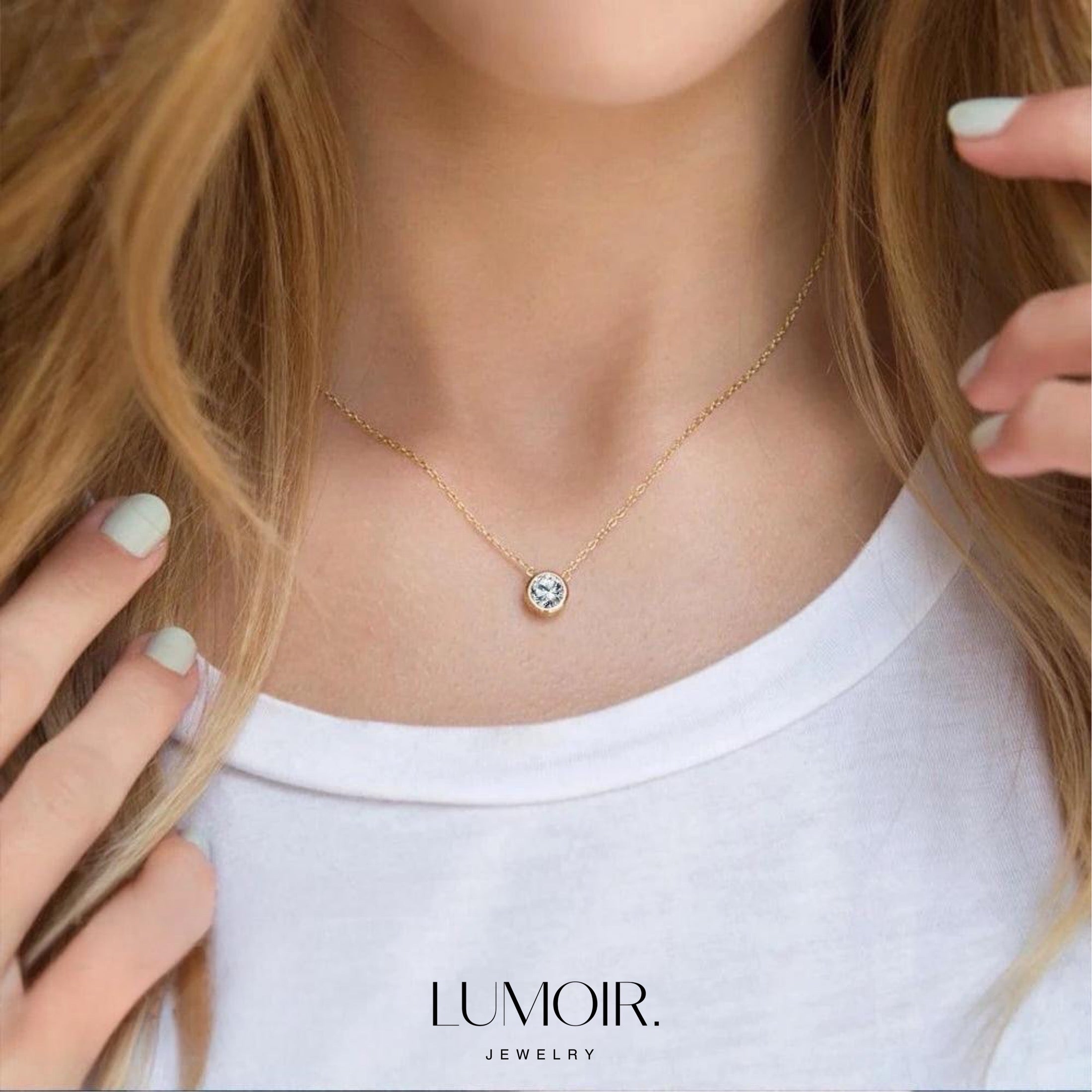 Birthstone necklace Noelia