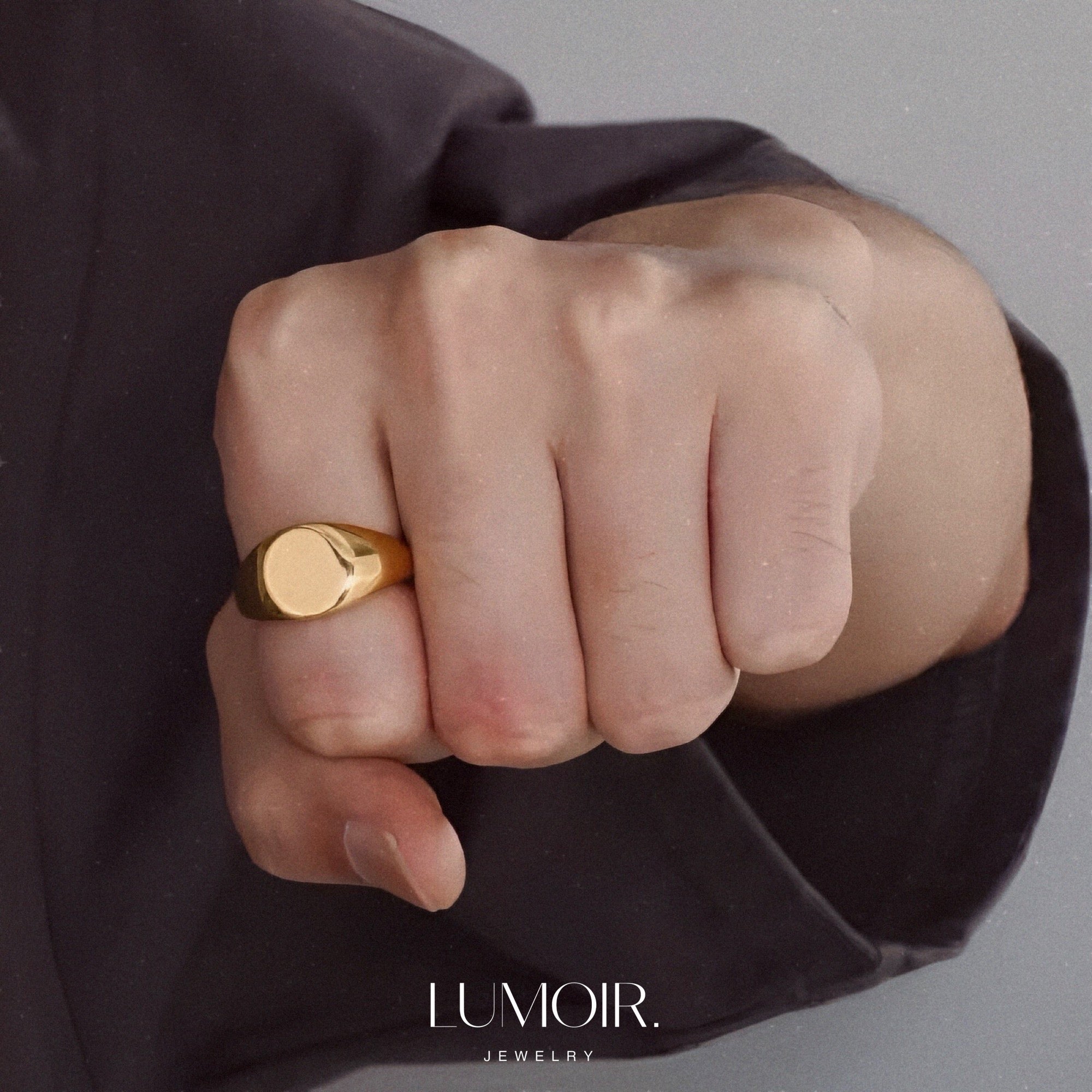Stainless steel ring Doux