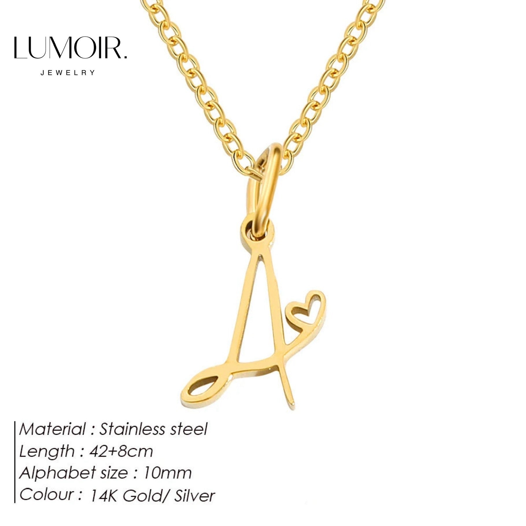Personalized stainless steel necklace Venice