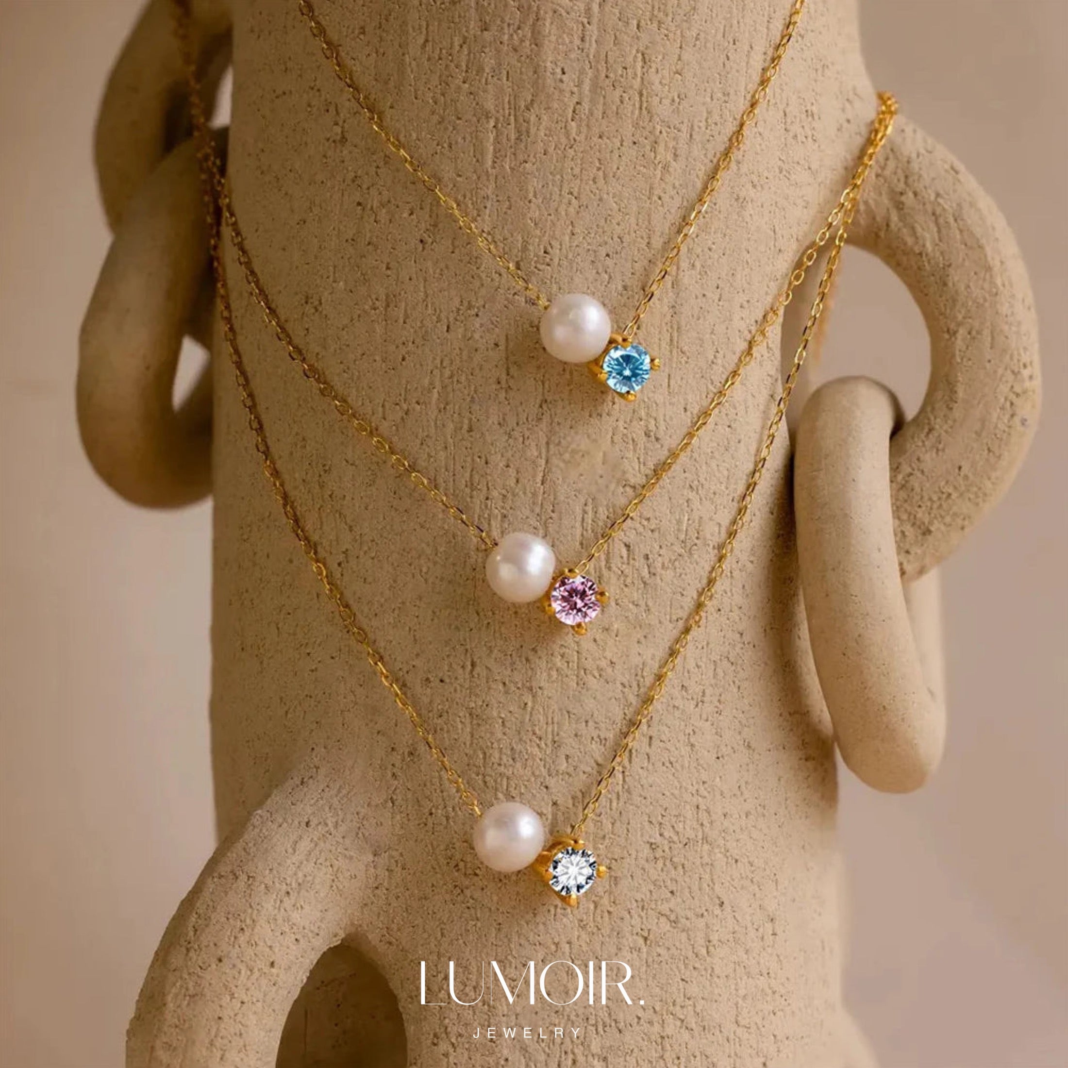 Birthstone necklace Nila