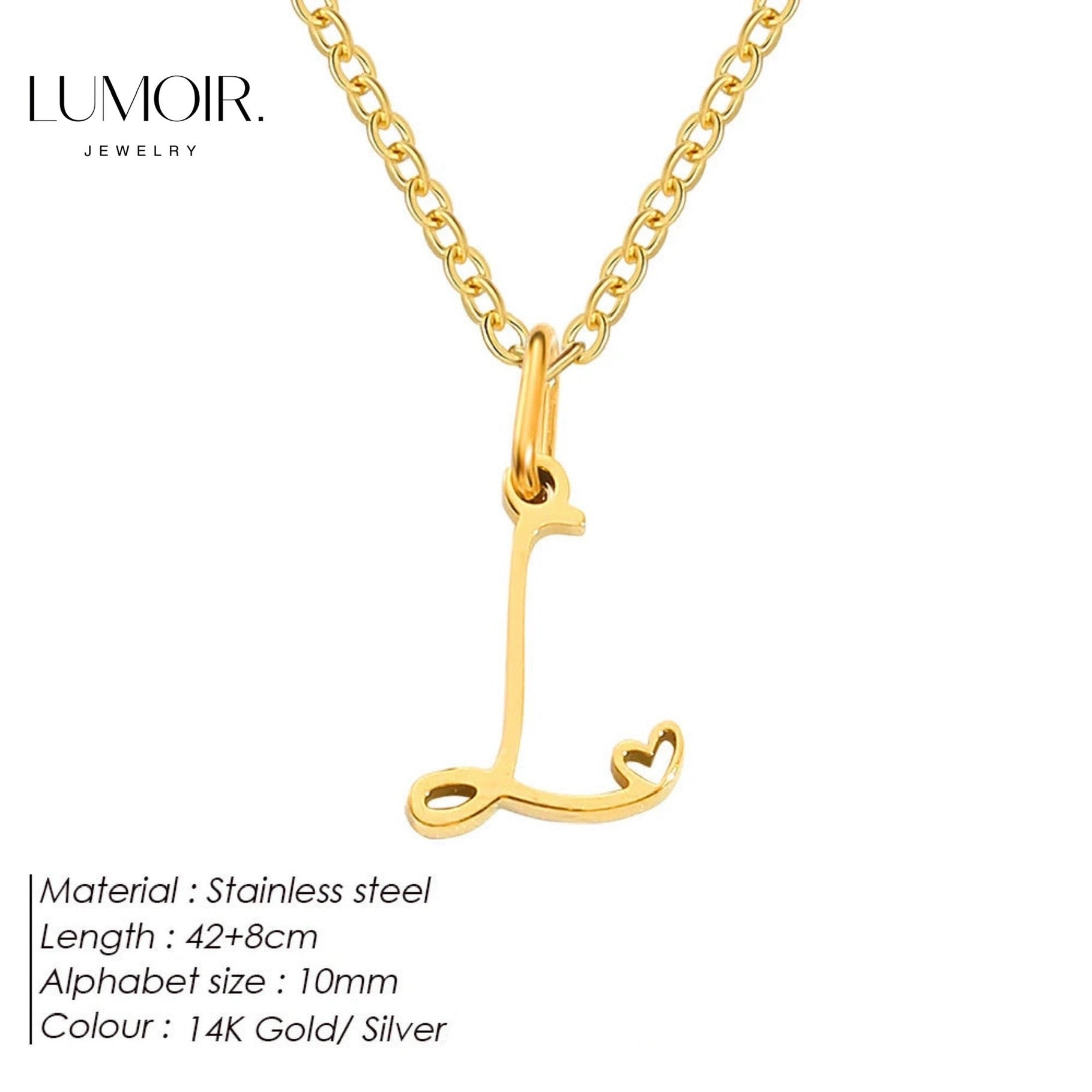 Personalized stainless steel necklace Venice