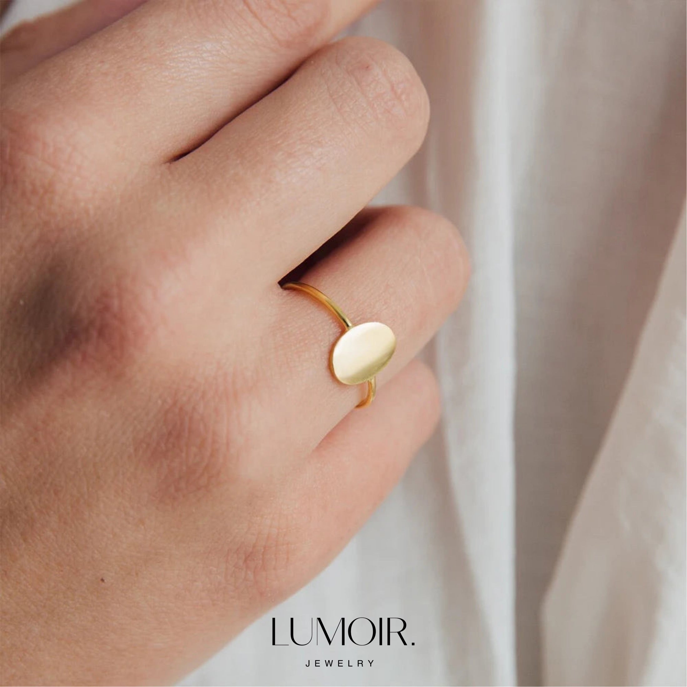 Stainless steel ring Maeva