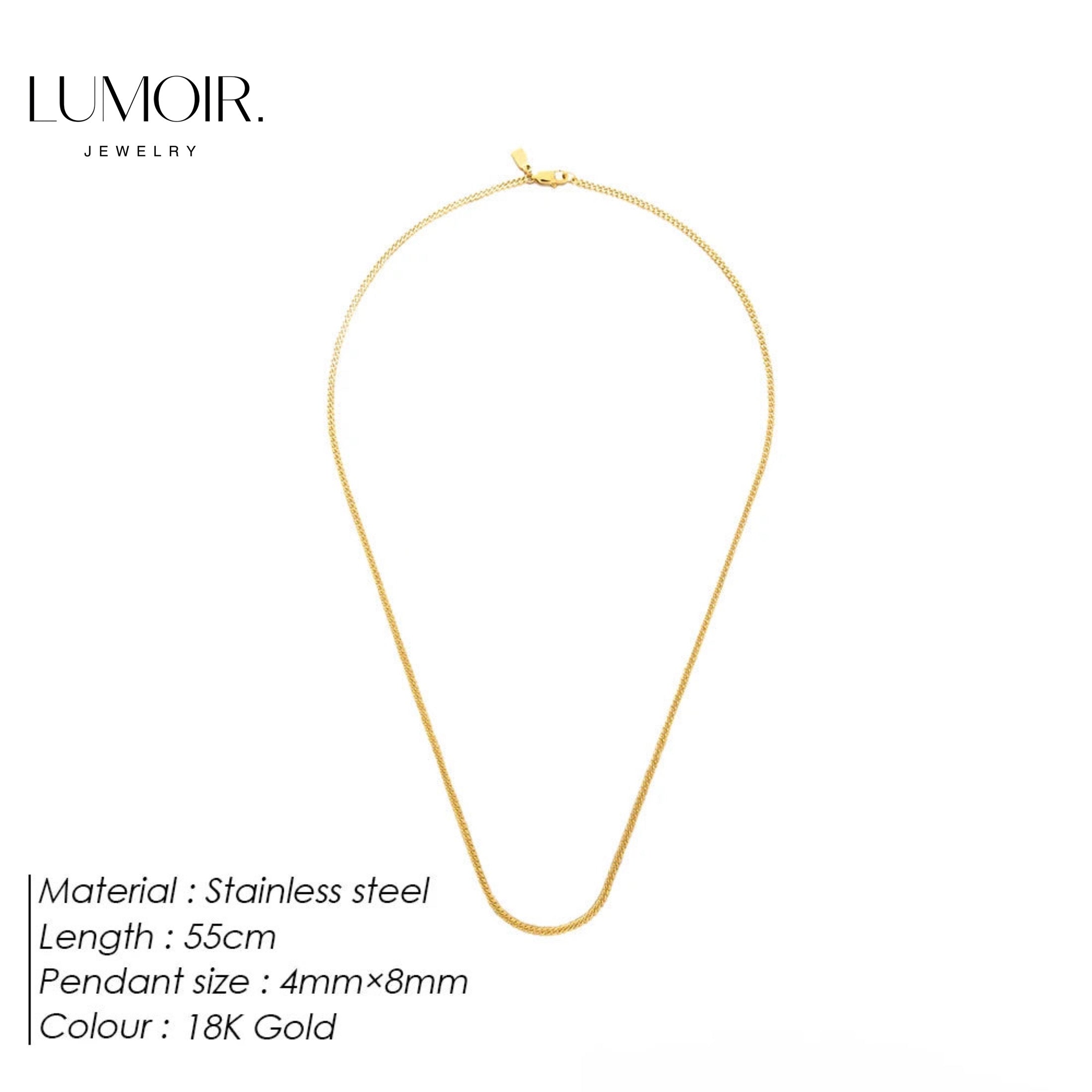 Personalized stainless steel necklace Marc