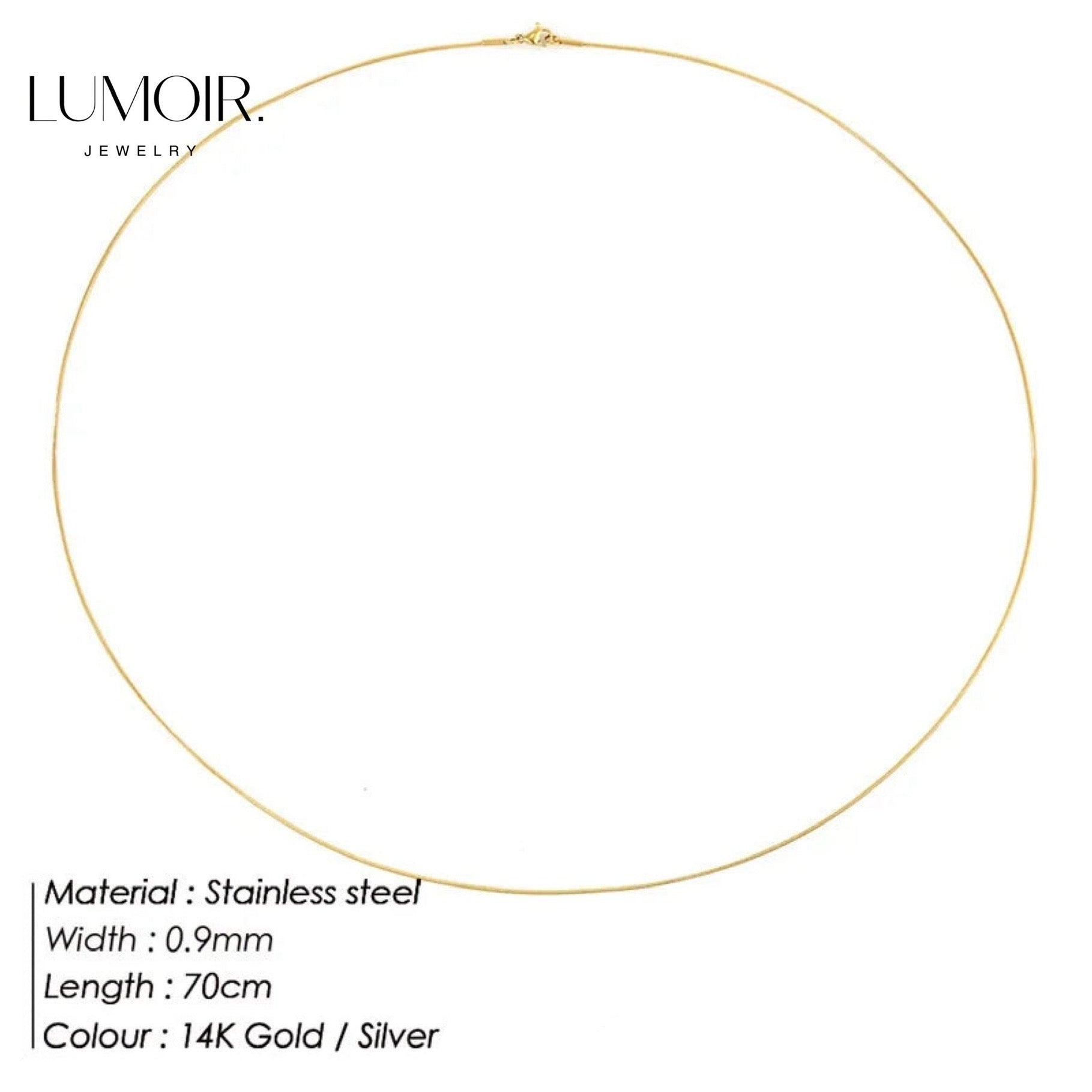 Stainless steel necklace Zen