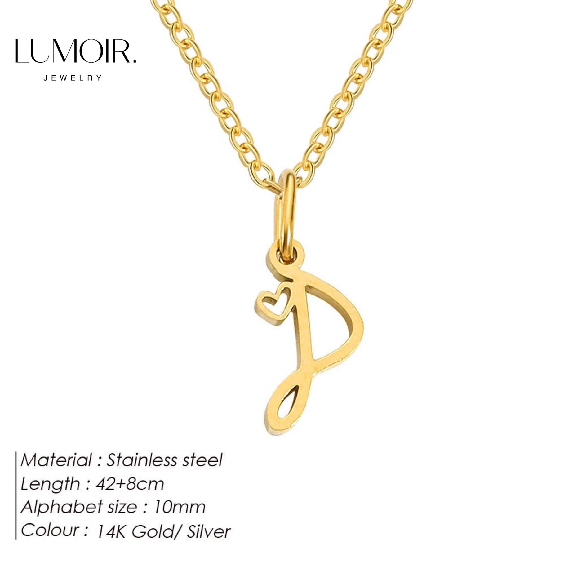Personalized stainless steel necklace Venice