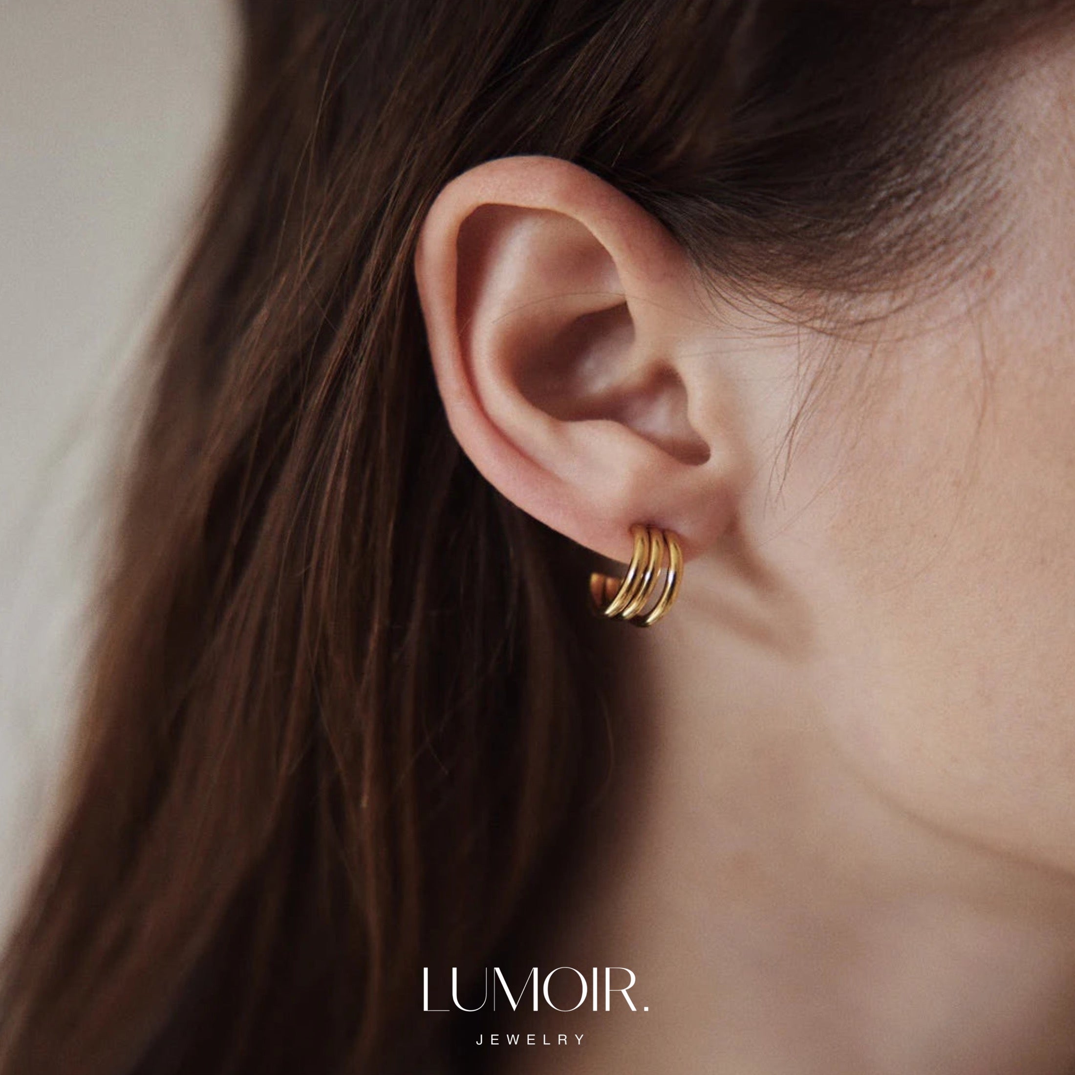 Stainless steel earrings Yalina