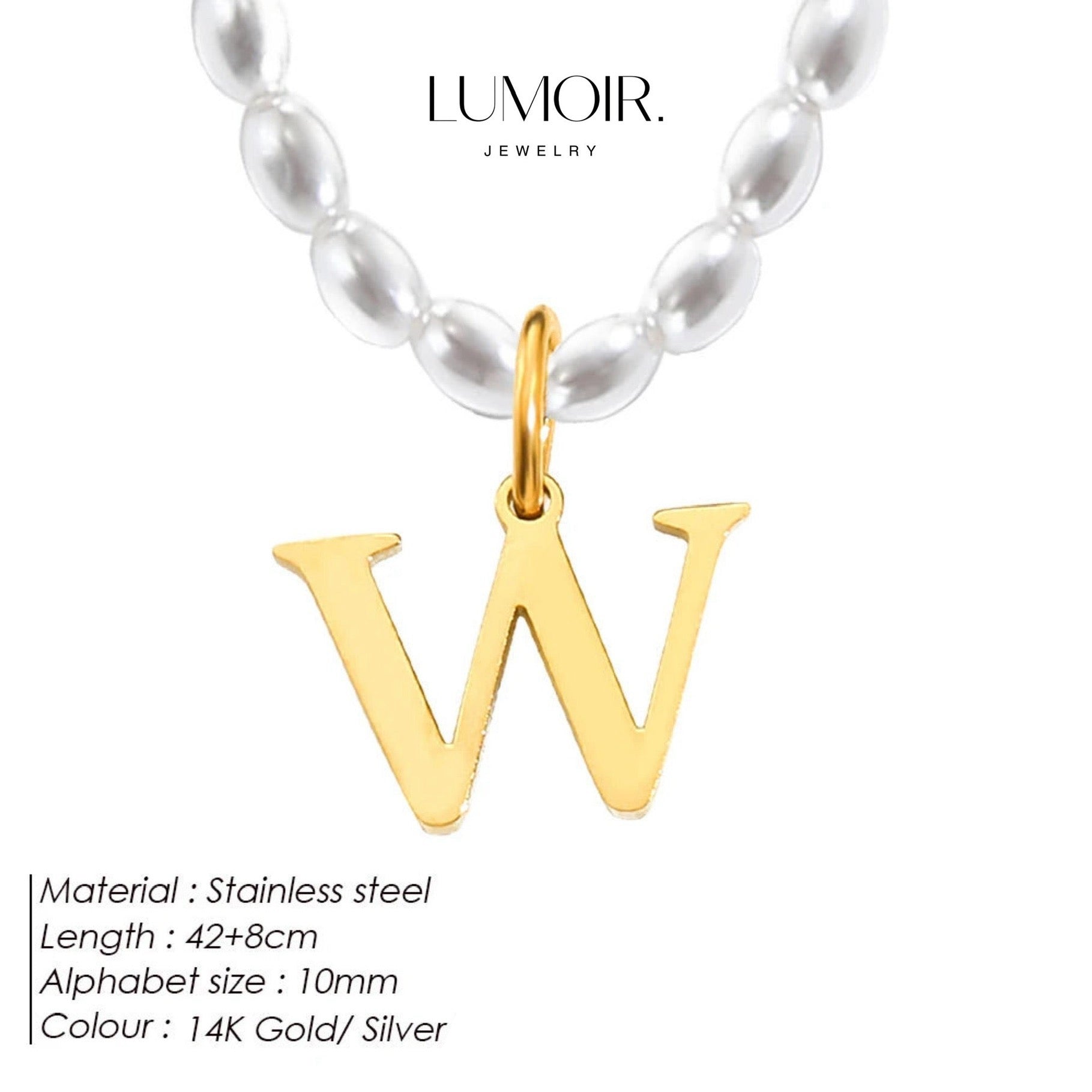 Personalized pearl necklace Tanna