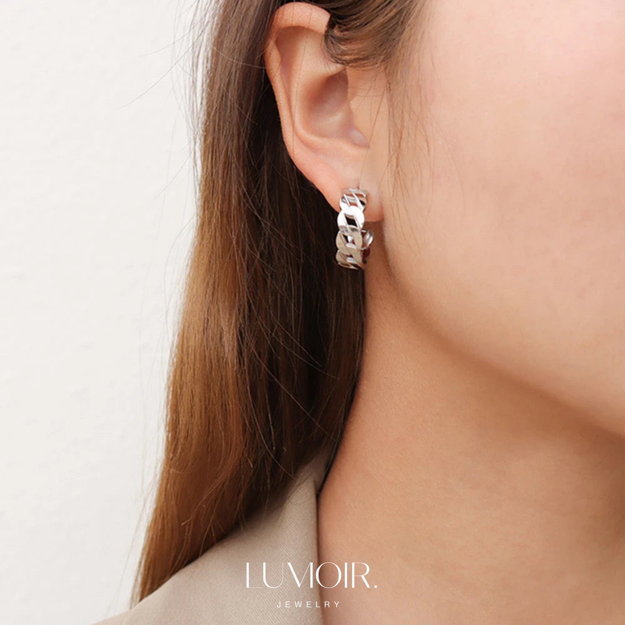 Stainless steel earrings Pina
