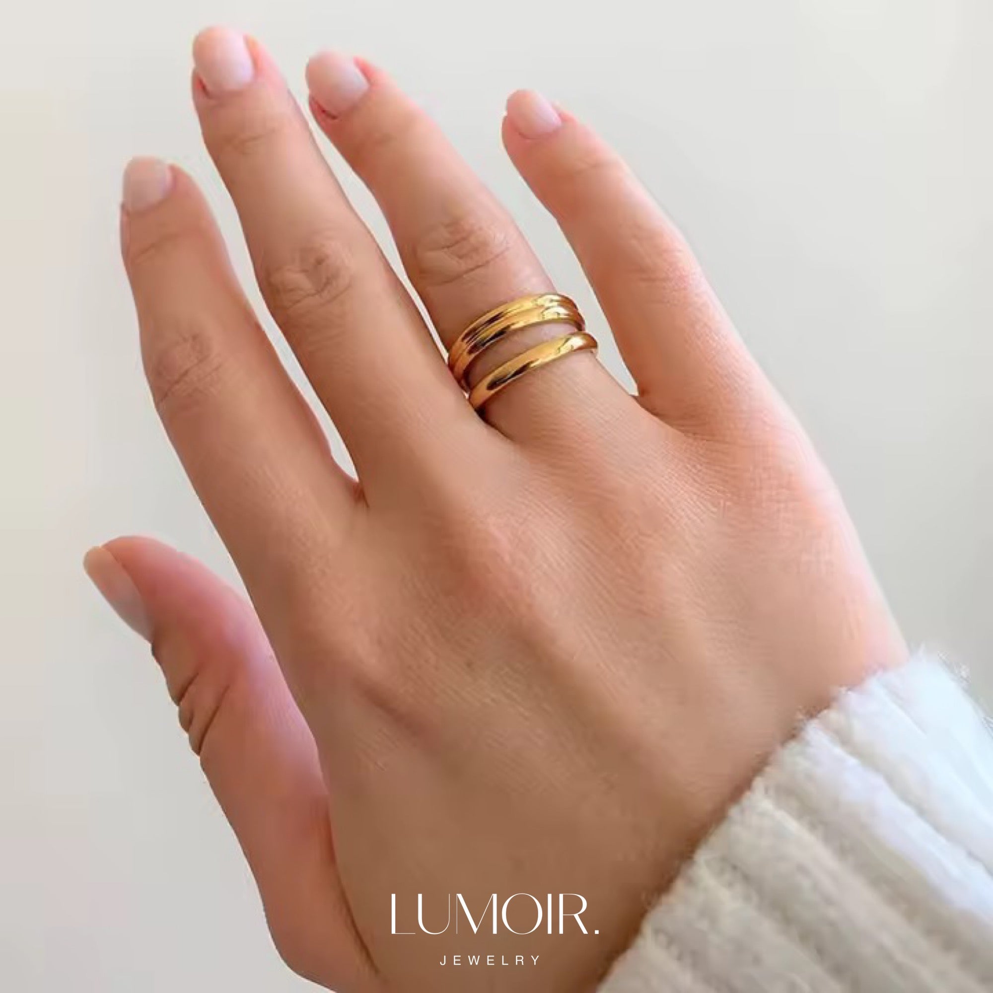 Stainless steel ring Lea