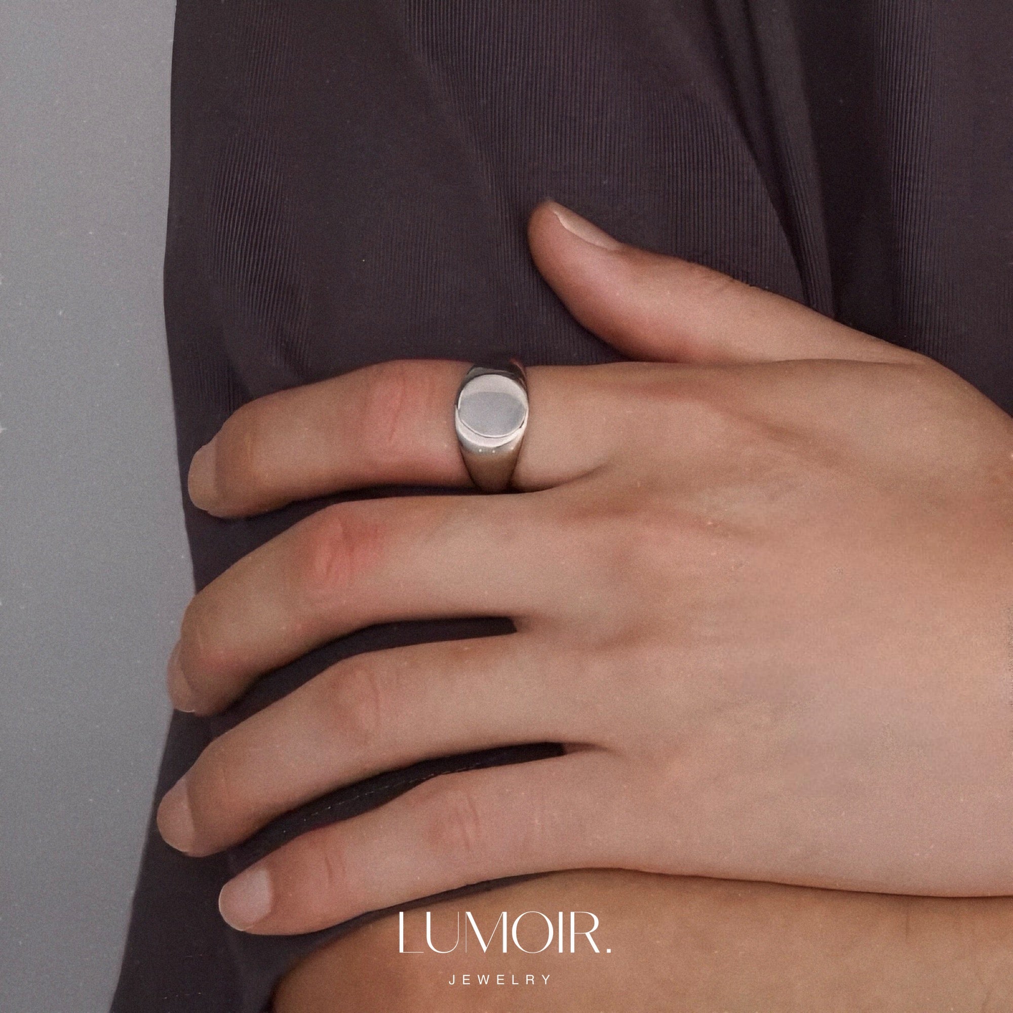 Stainless steel ring Doux