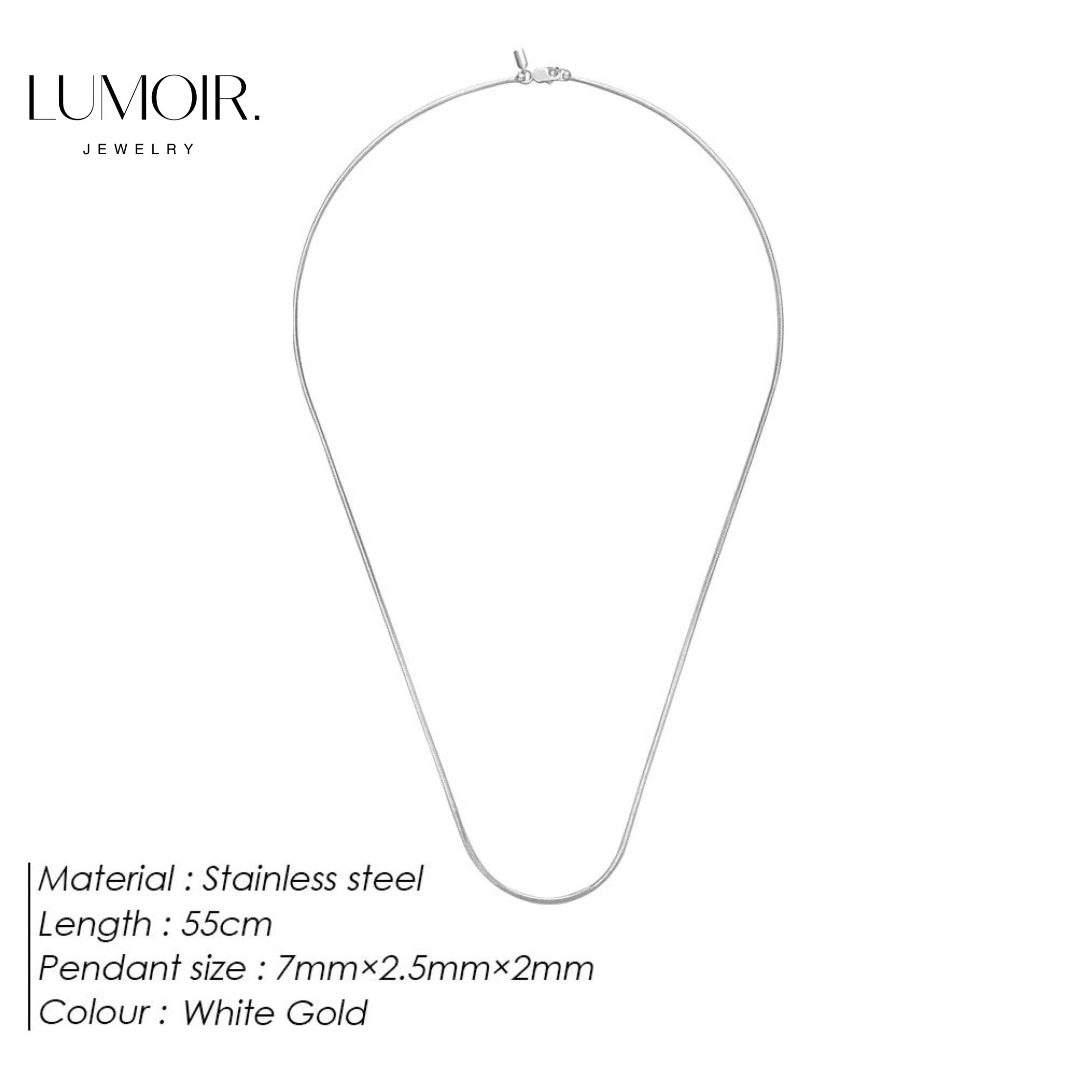 Personalized stainless steel necklace Louan