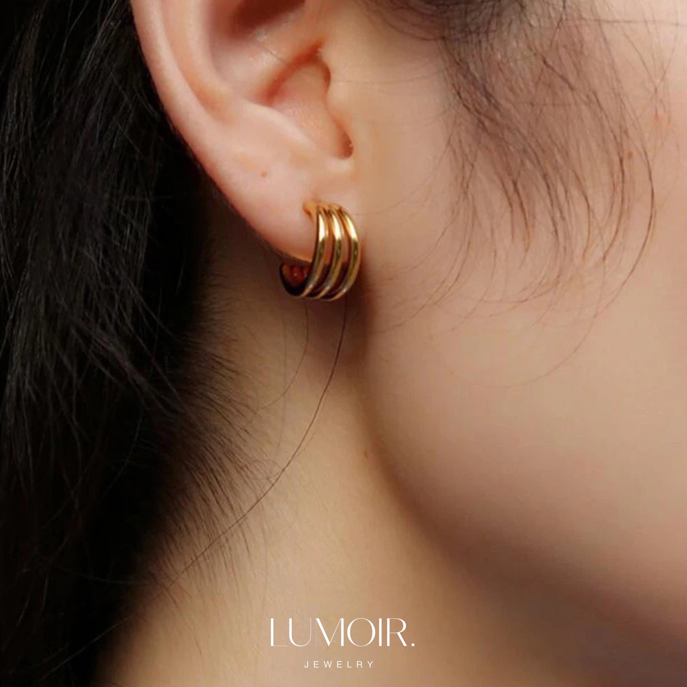 Stainless steel earrings Yalina