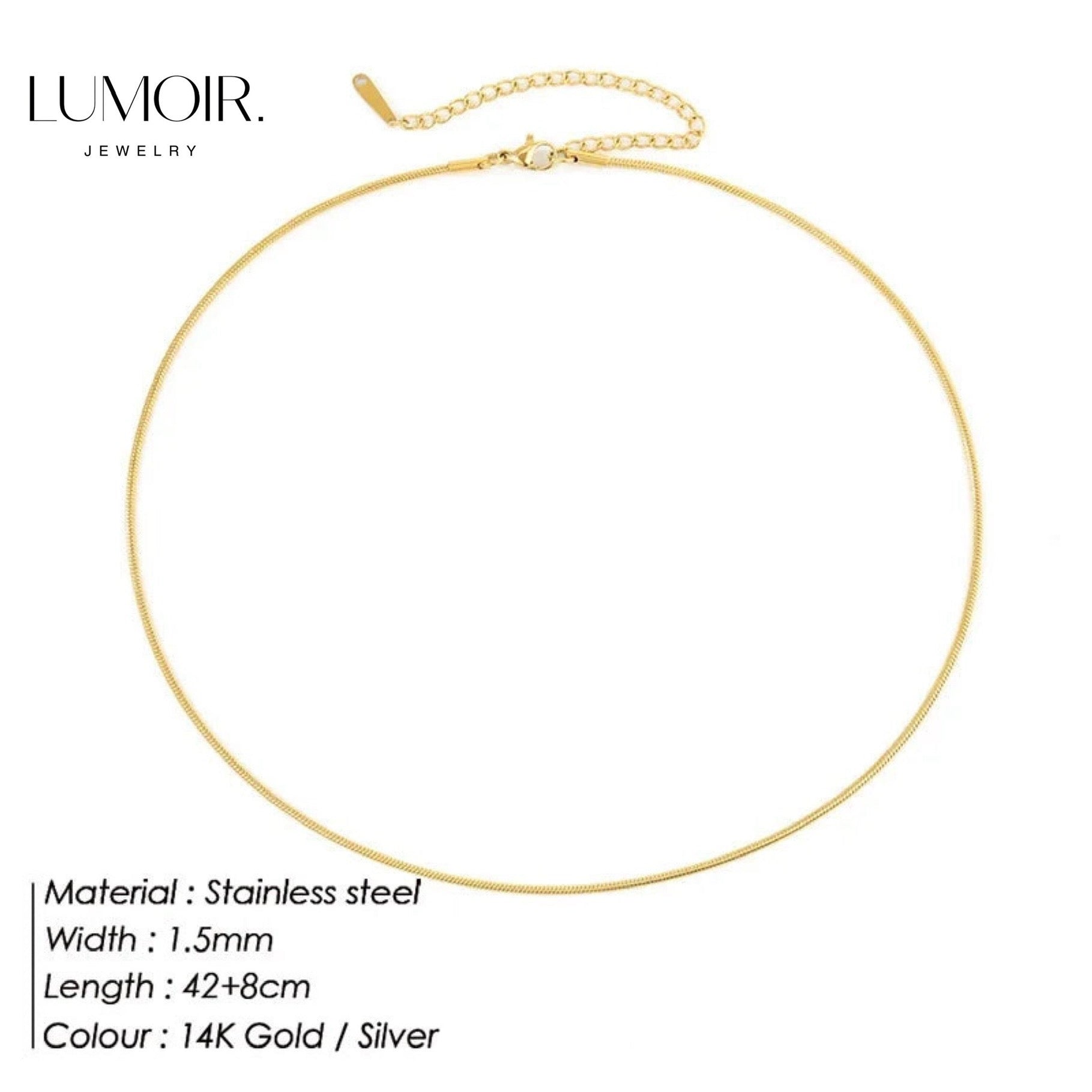 Stainless steel necklace Zen