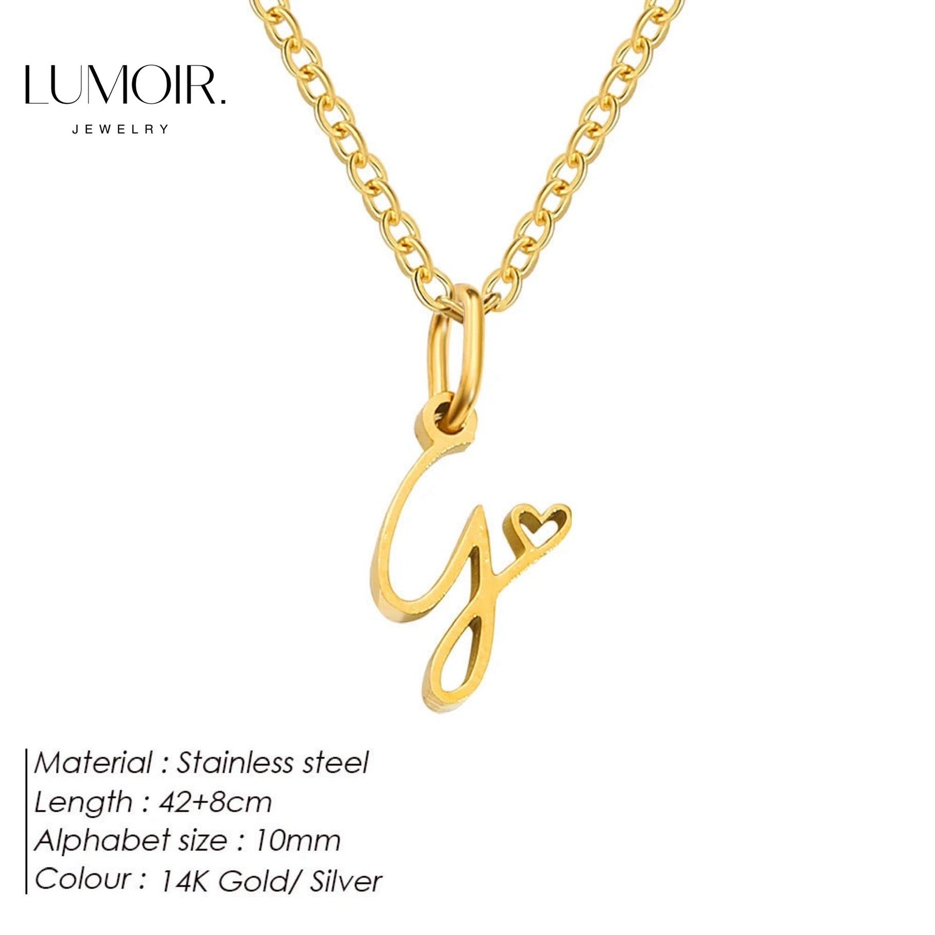 Personalized stainless steel necklace Venice