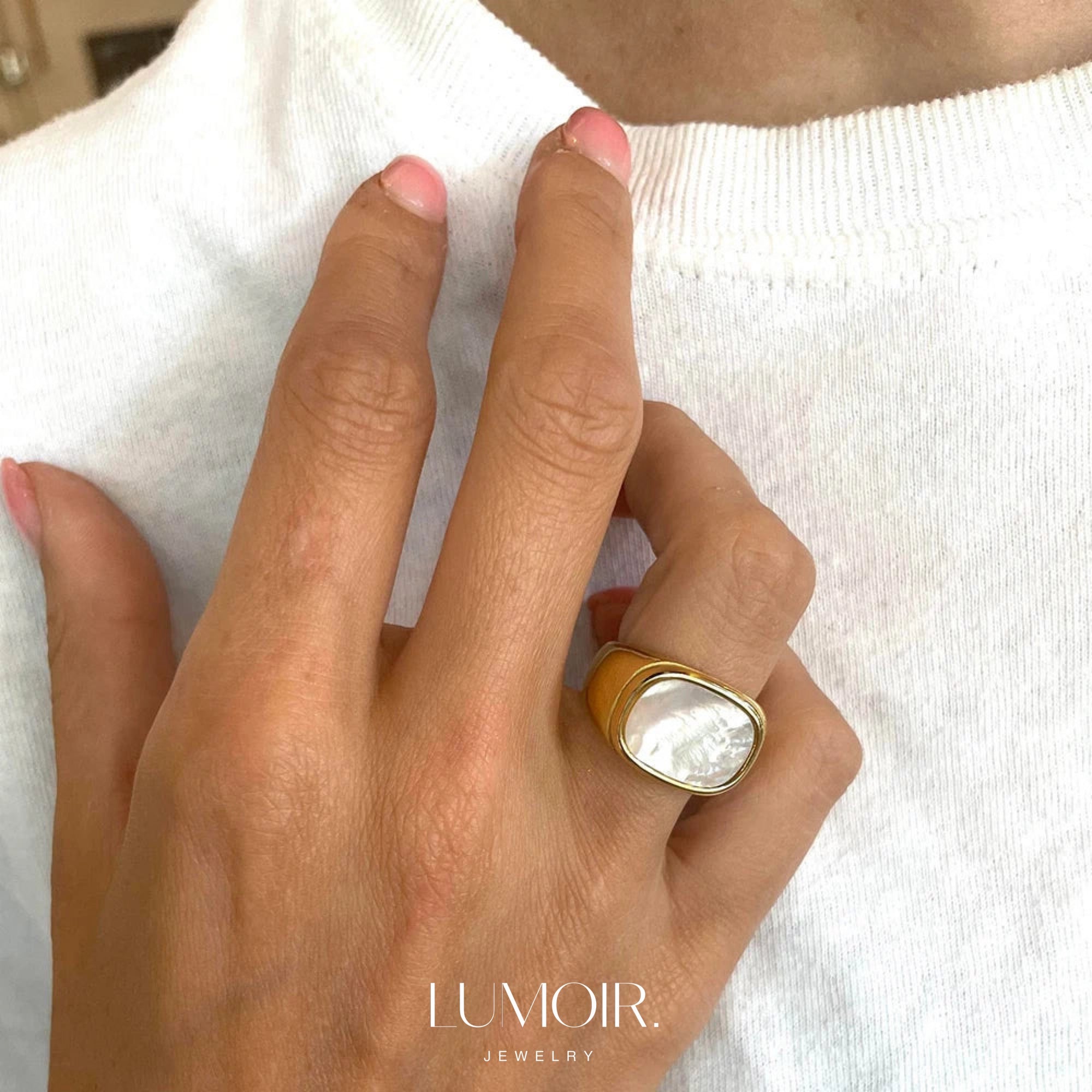 Stainless steel ring Serena