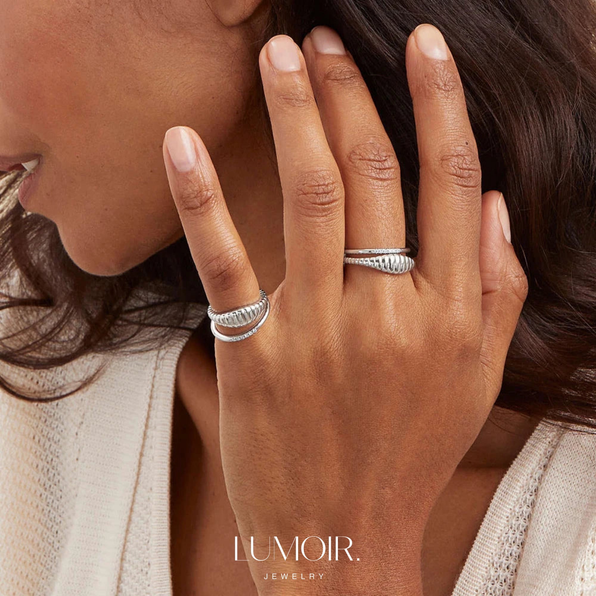 Stainless steel ring Sora