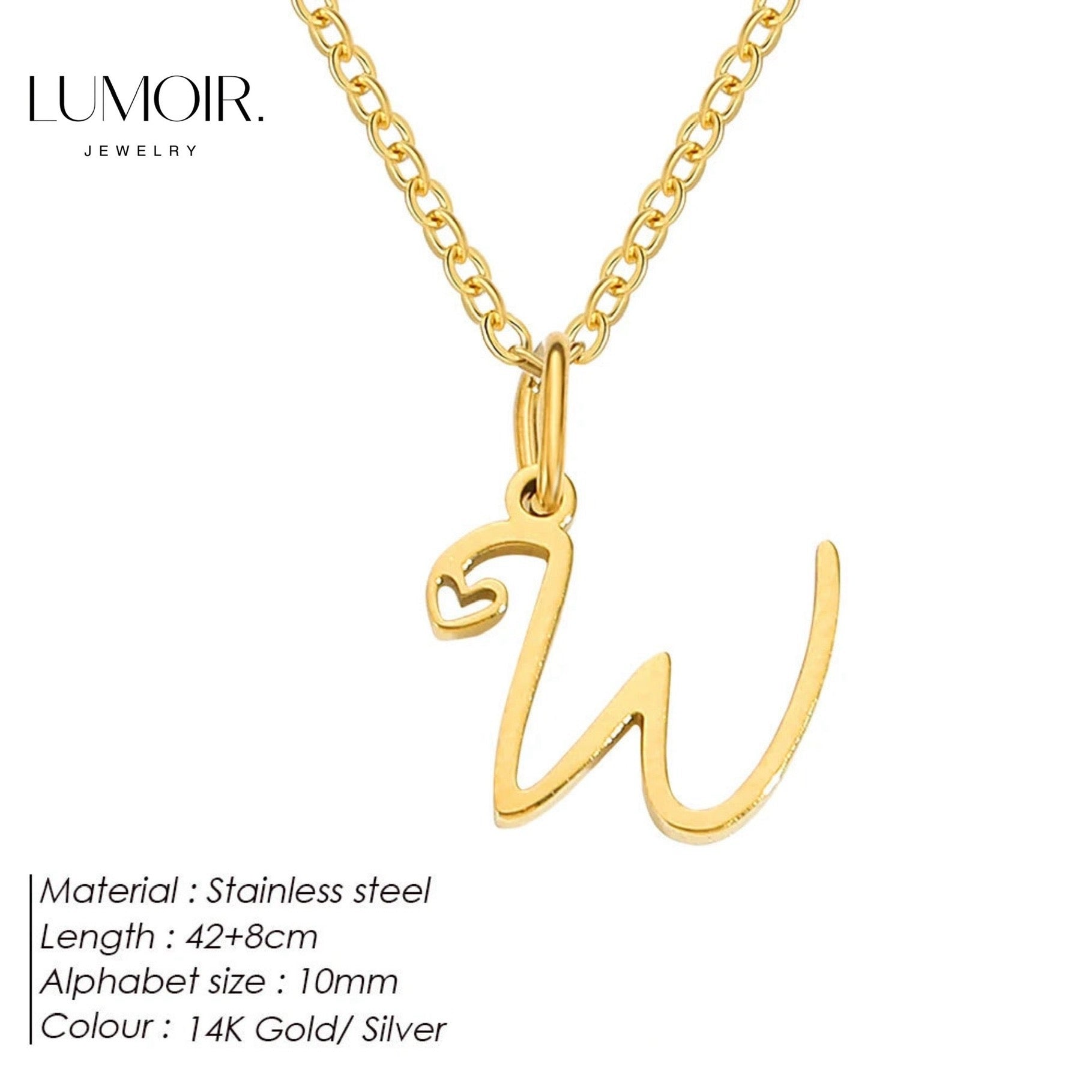 Personalized stainless steel necklace Venice