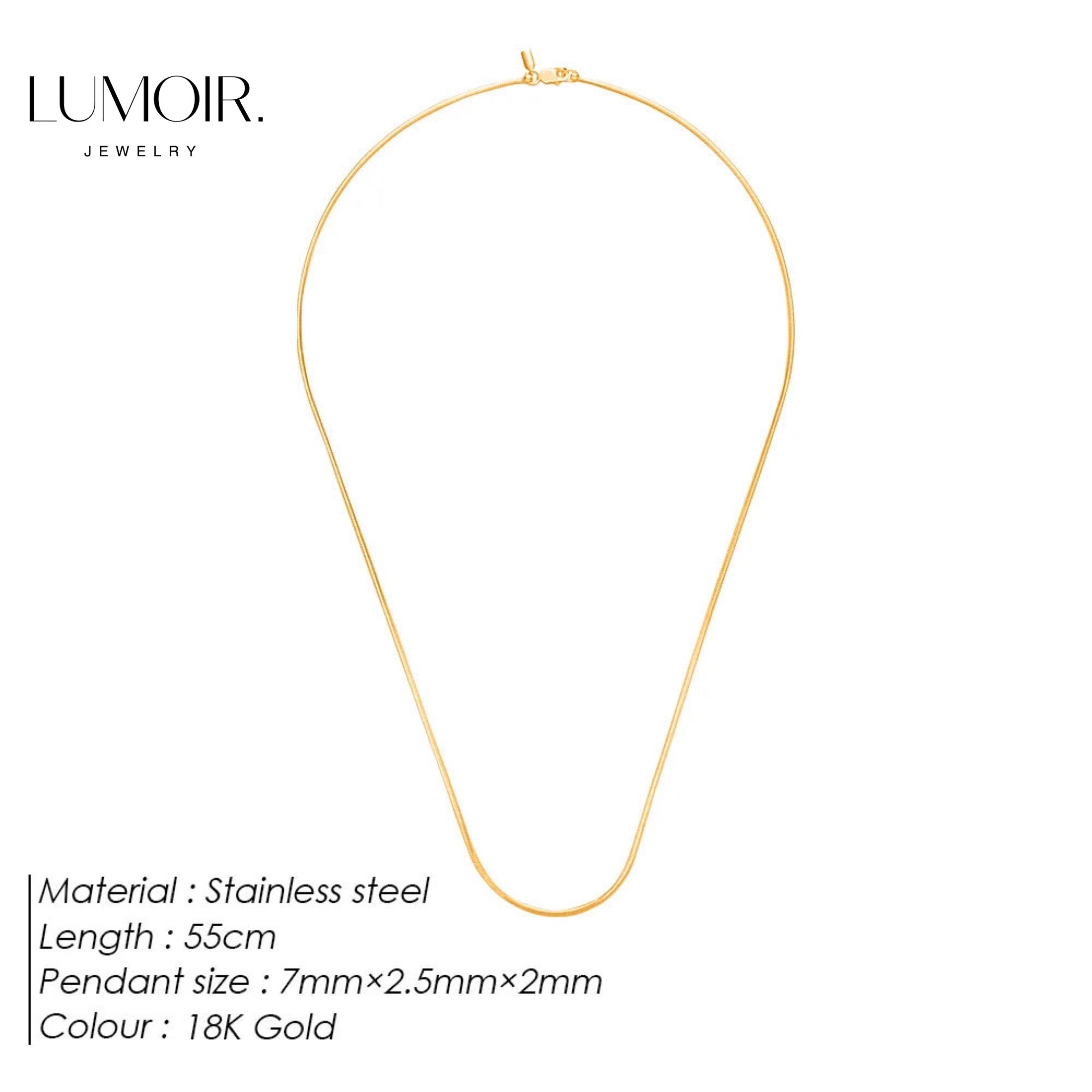 Personalized stainless steel necklace Louan