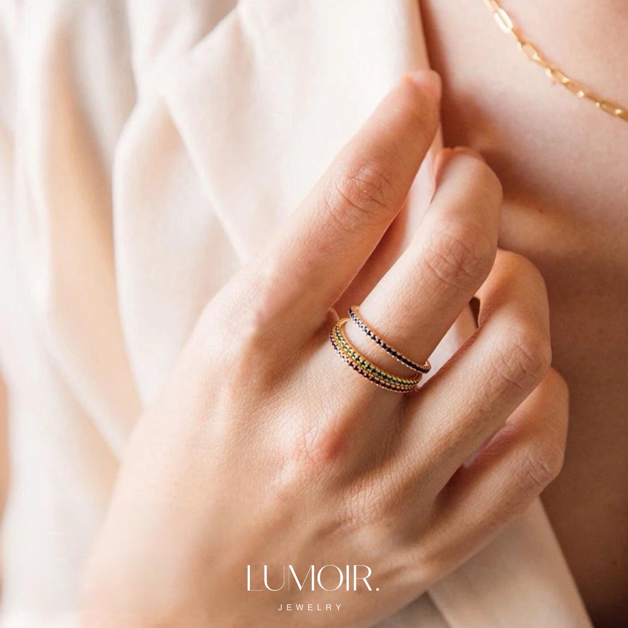 Birthstone ring Amira