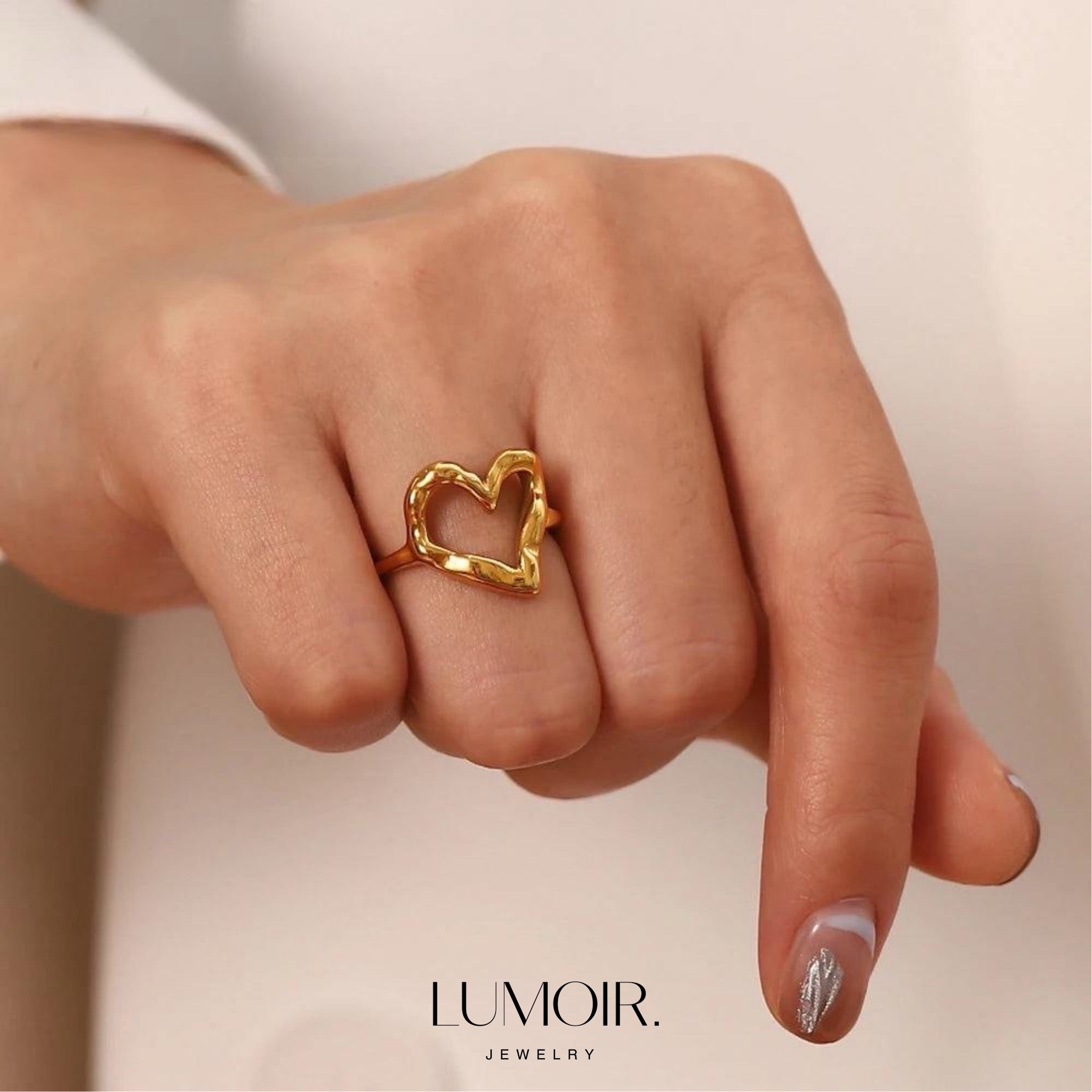 Stainless steel ring Xenia