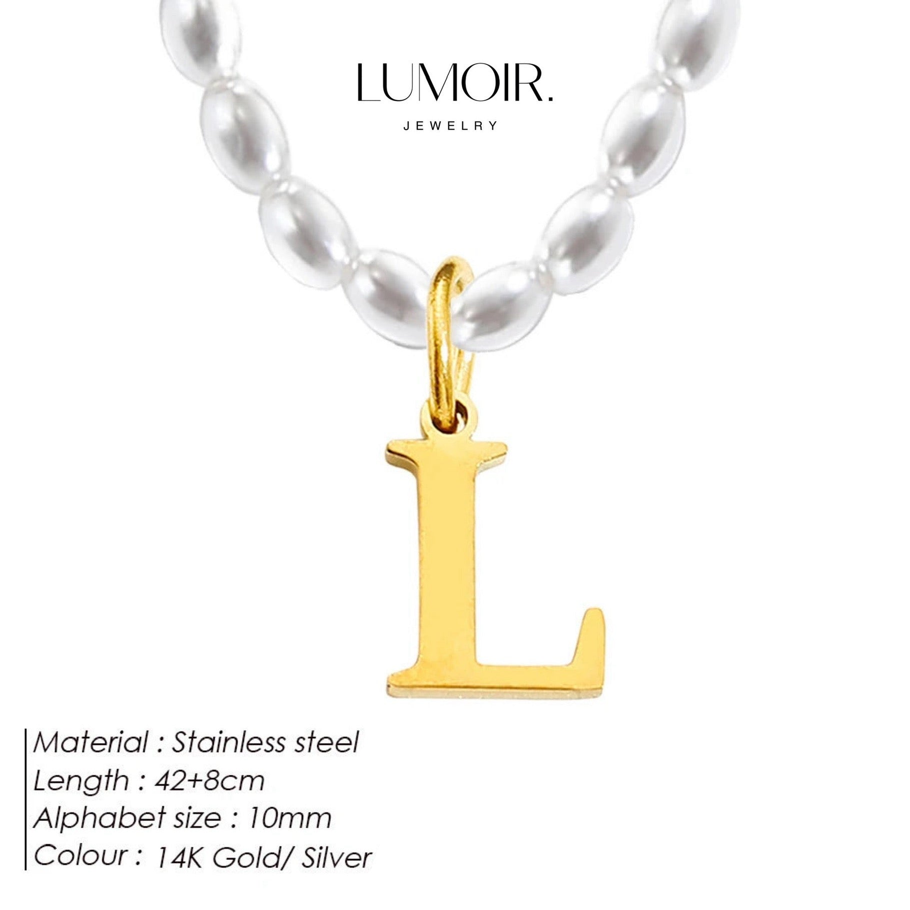Personalized pearl necklace Tanna