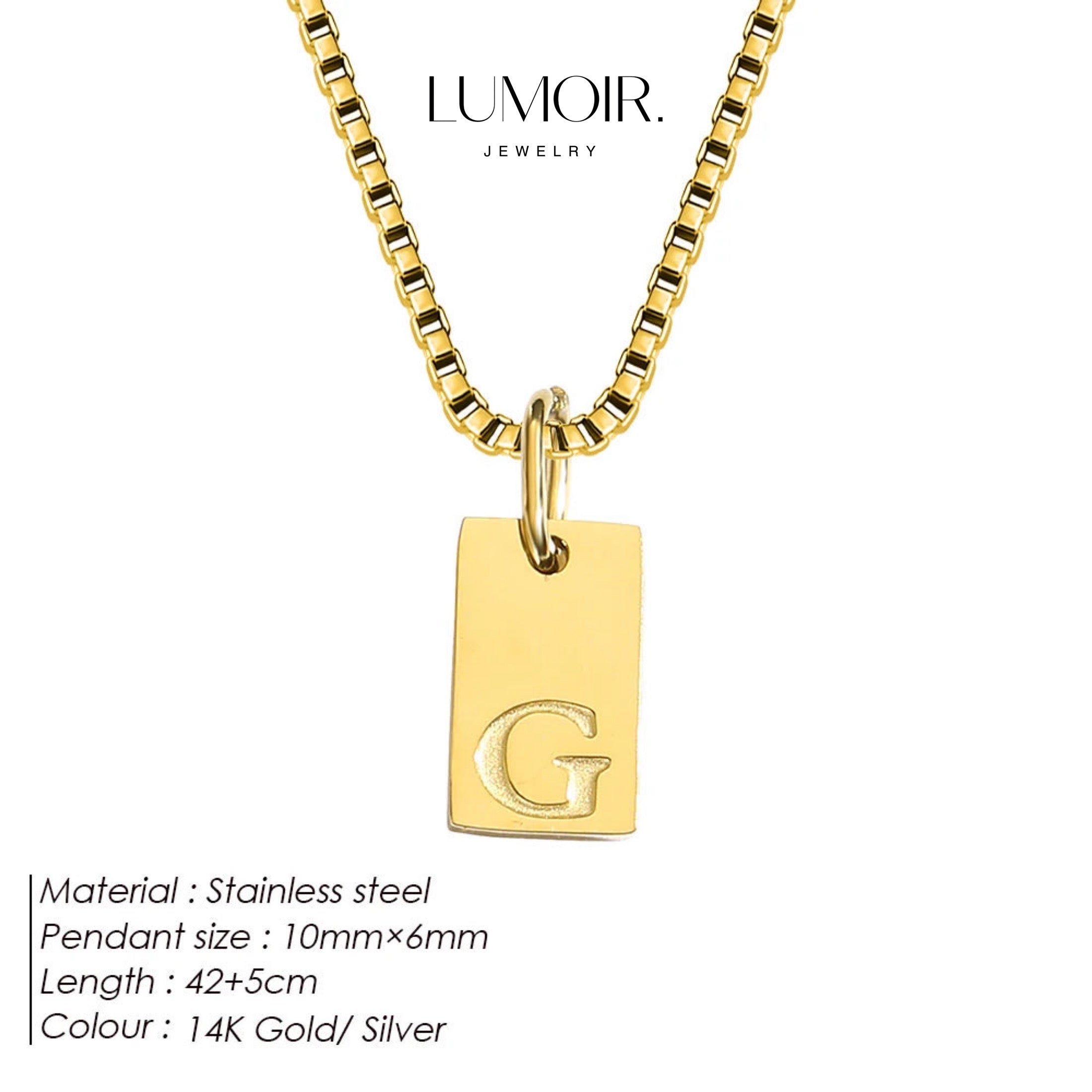 Personalized stainless steel necklace Luana