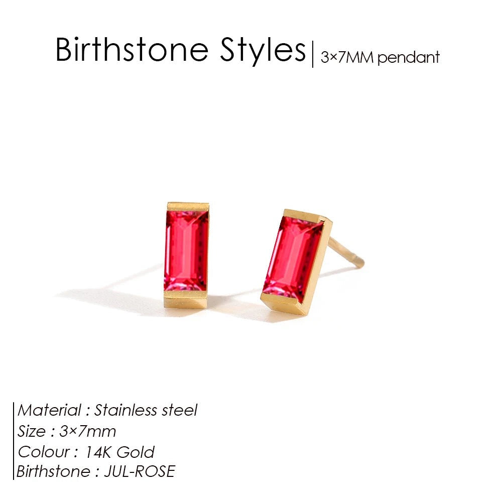 Birthstone earrings Lina