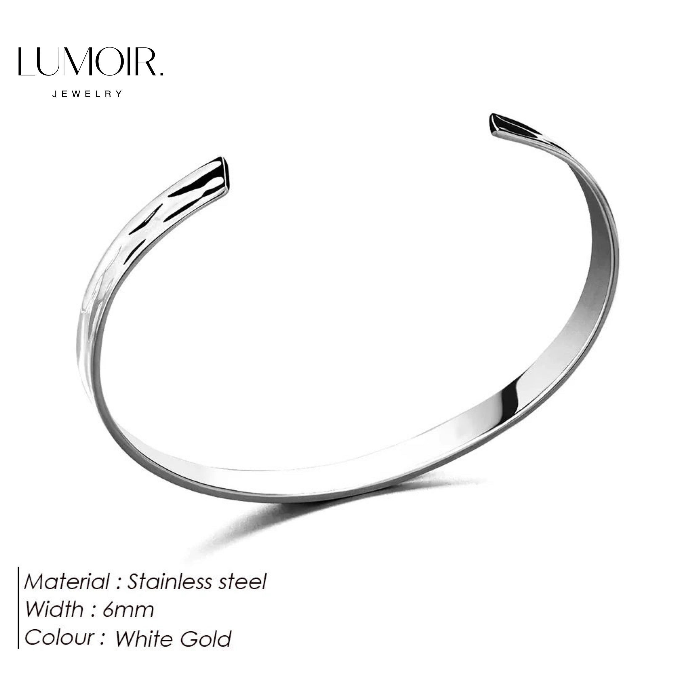 Stainless steel bangle Zeus