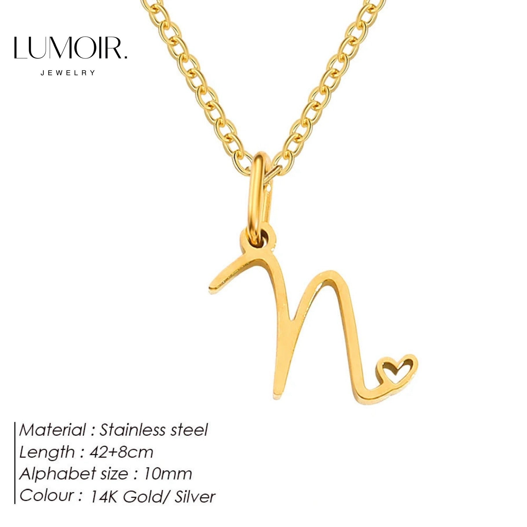 Personalized stainless steel necklace Venice