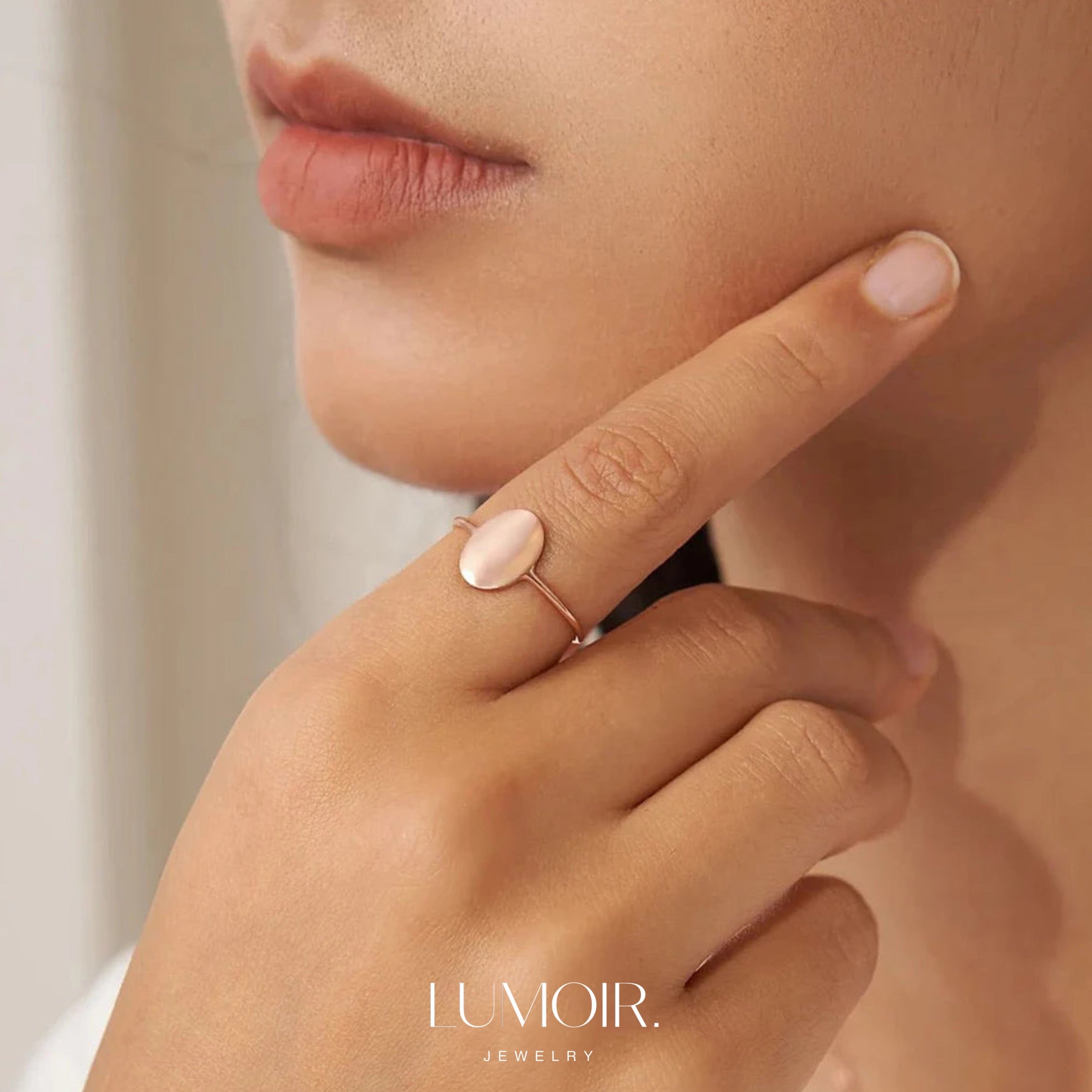 Stainless steel ring Maeva