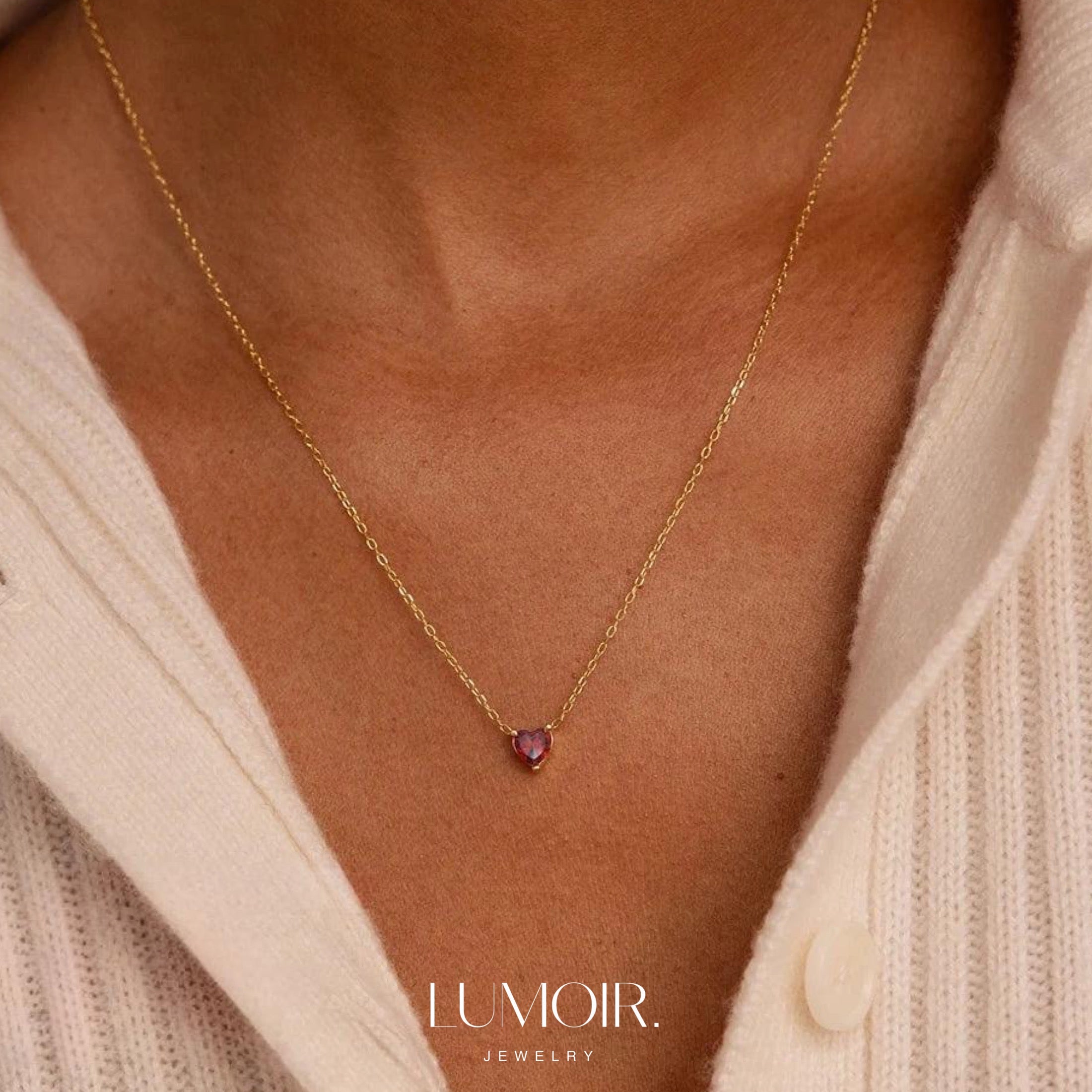 Selena birthstone necklace