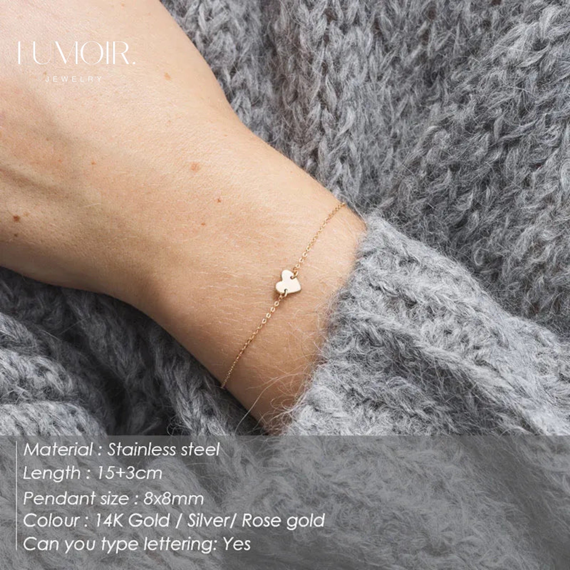 Personalized stainless steel bracelet Cassandra