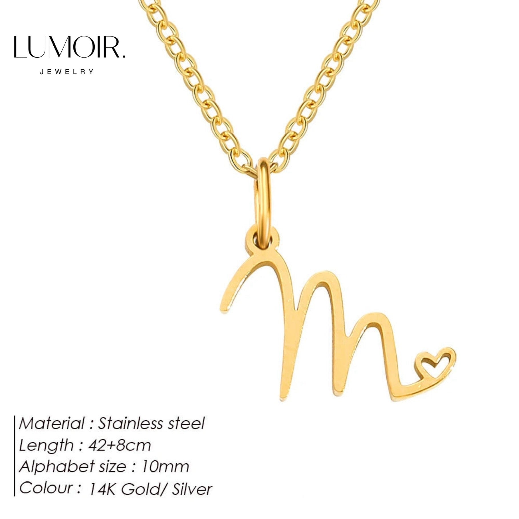 Personalized stainless steel necklace Venice