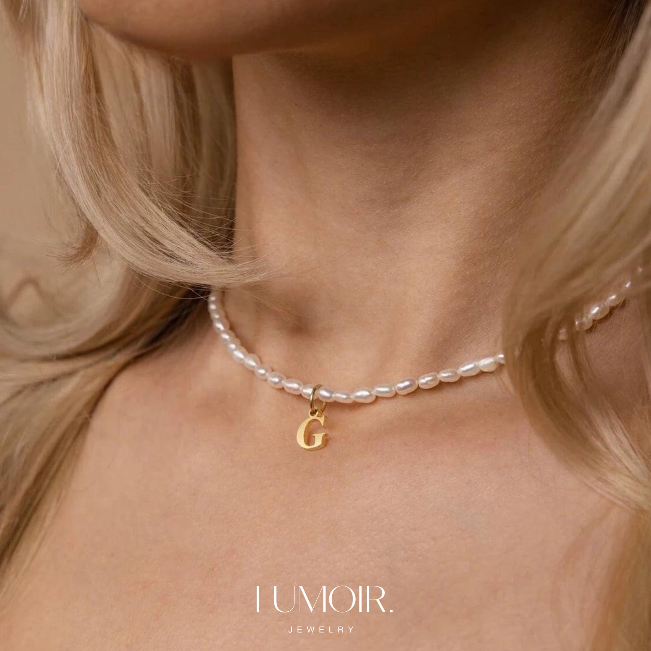 Personalized pearl necklace Tanna