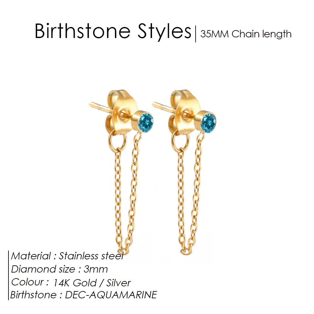 Birthstone earrings Yara