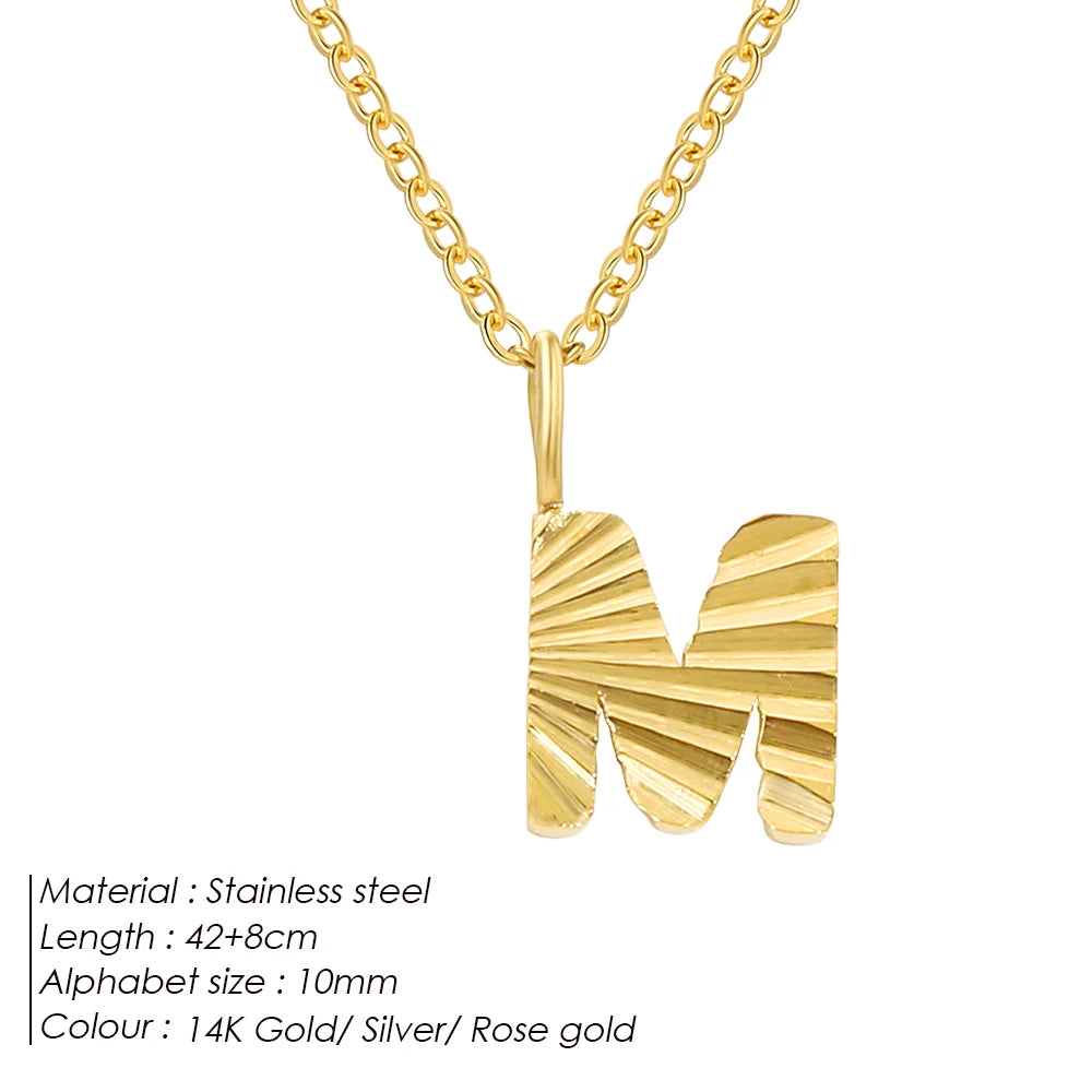 Personalized stainless steel necklace Corina