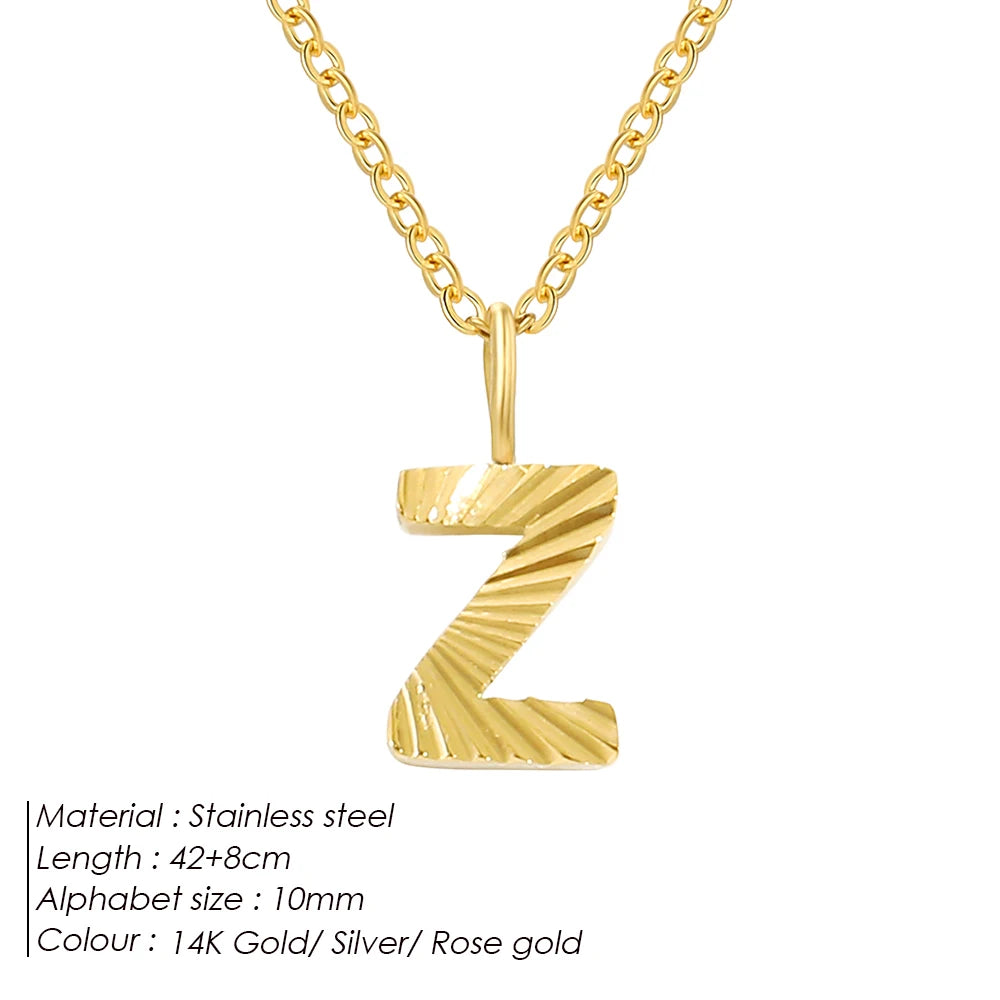 Personalized stainless steel necklace Corina