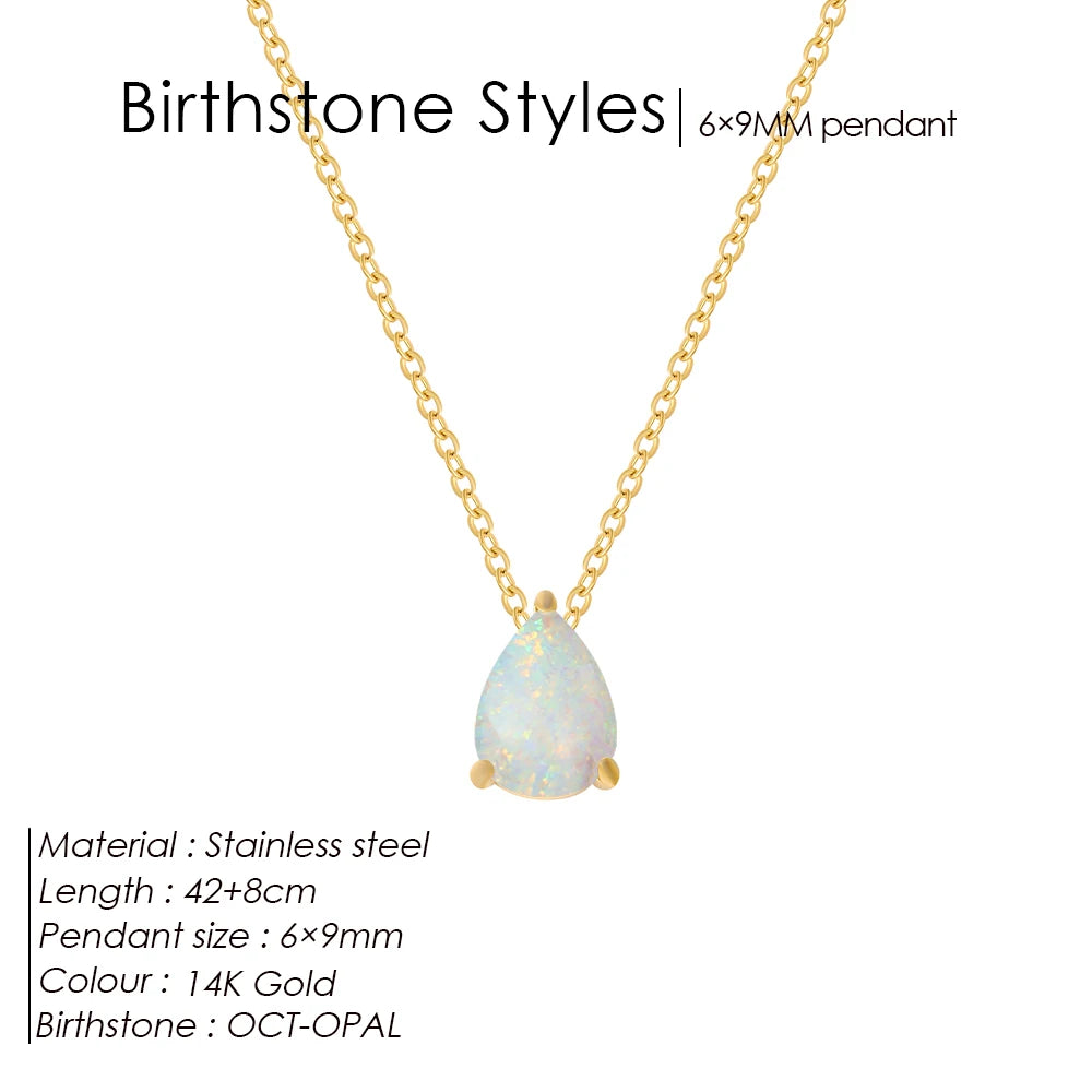 Birthstone necklace Conny