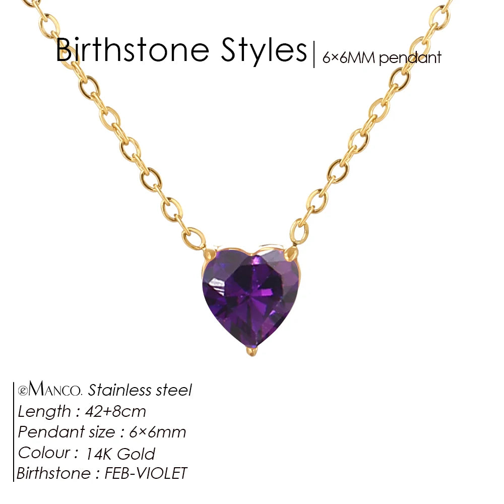 Selena birthstone necklace