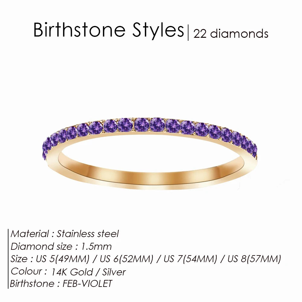 Birthstone ring Amira