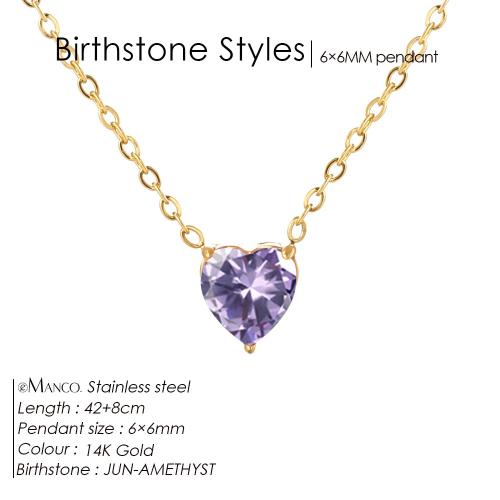 Selena birthstone necklace