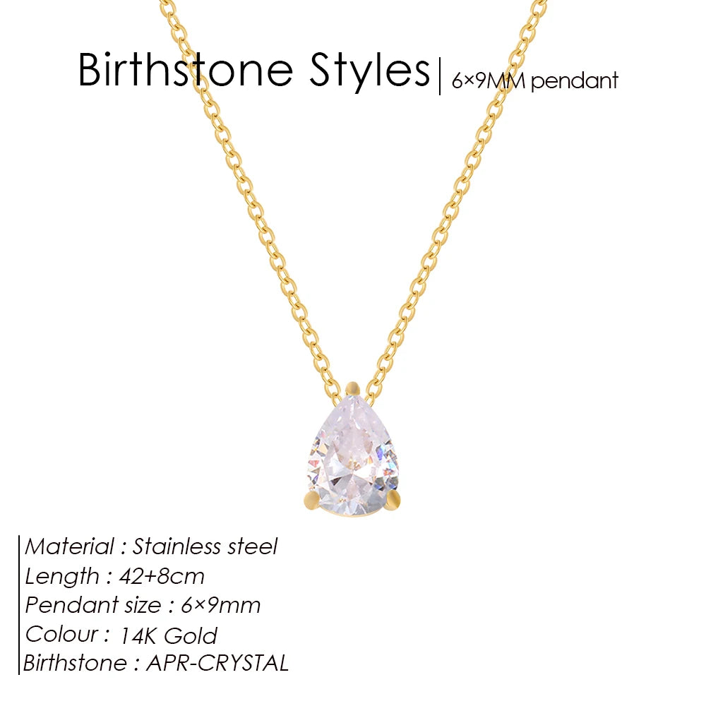 Birthstone necklace Conny