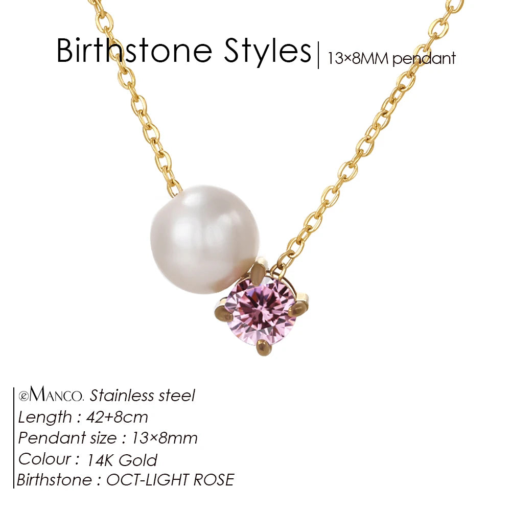Birthstone necklace Nila
